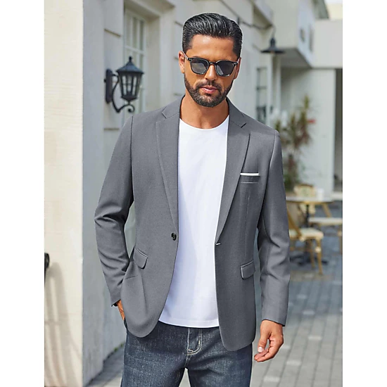 COOFANDY Men's Slim Fit Notch Lapel Casual Blazer Sport Coat Suit Jacket