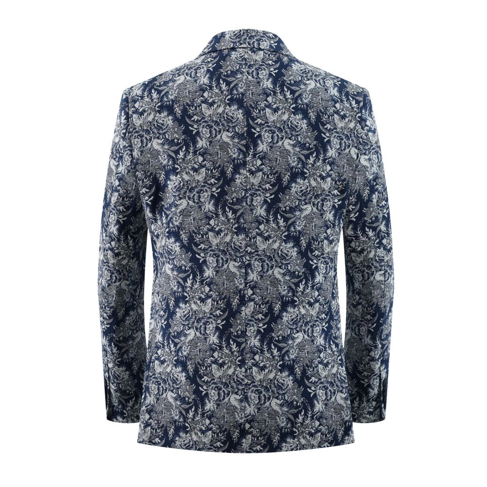 Elie Balleh Boys Slim Fit Boys' Floral Brocade Blazer