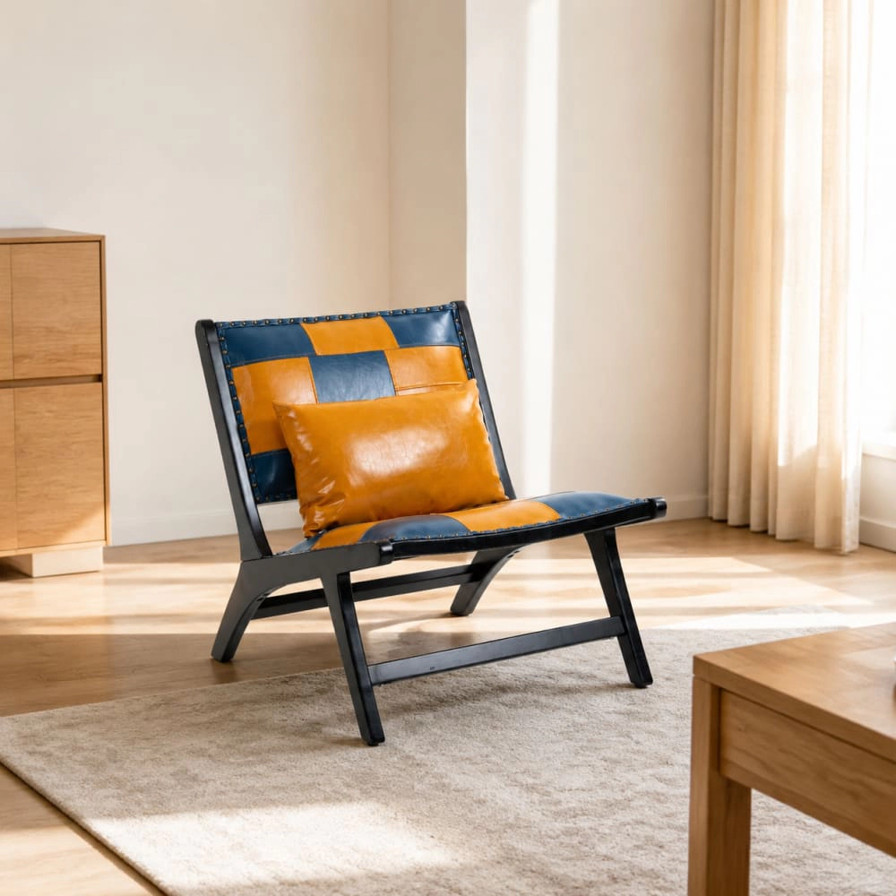 GOODSILO PU Leather Upholstered Accent Chair