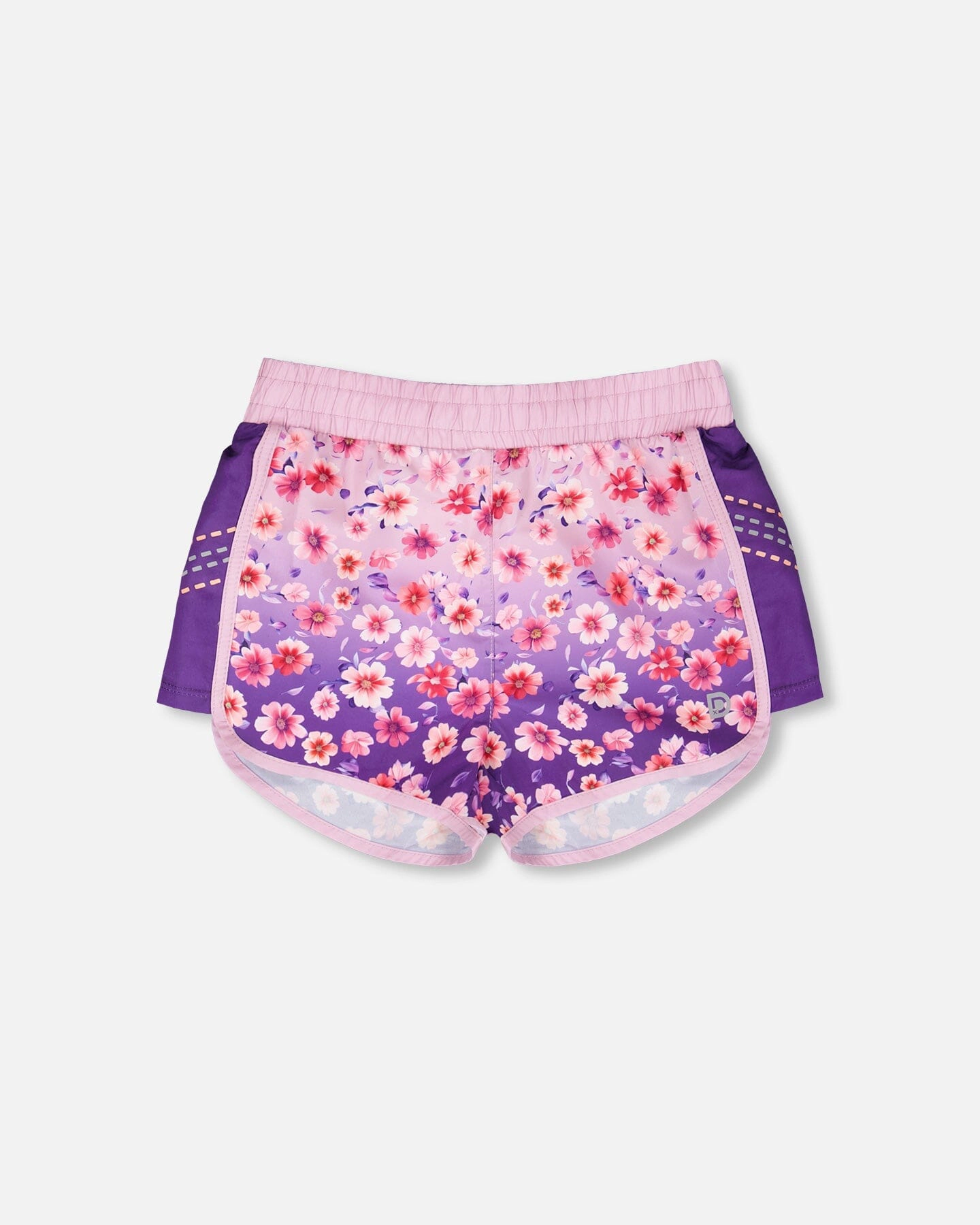 Deux par Girls Athletic Shorts Recycled Polyester Floral Gradient