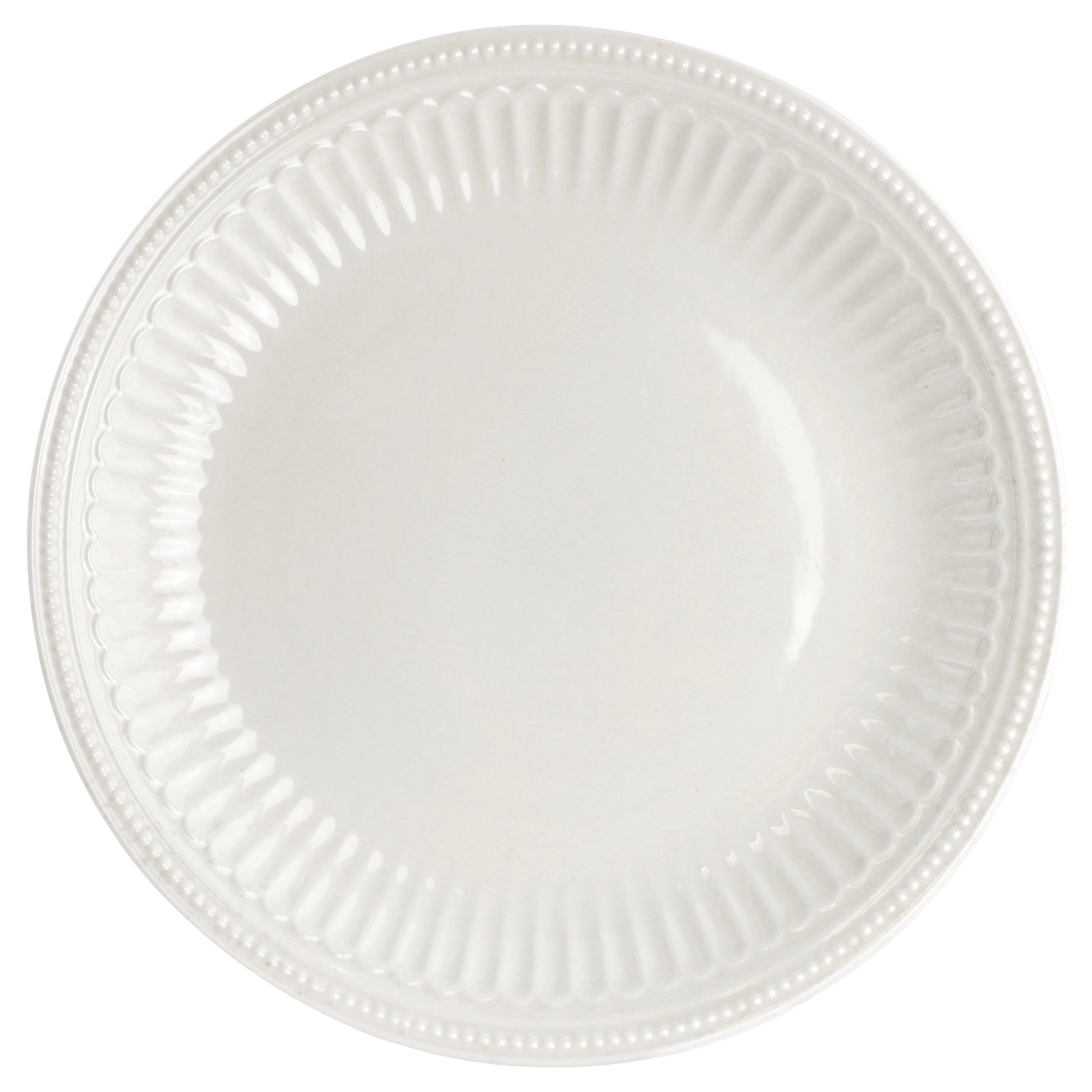 Elama Hansel 6 Piece Embossed Arch Stoneware Dinner Plate Set
