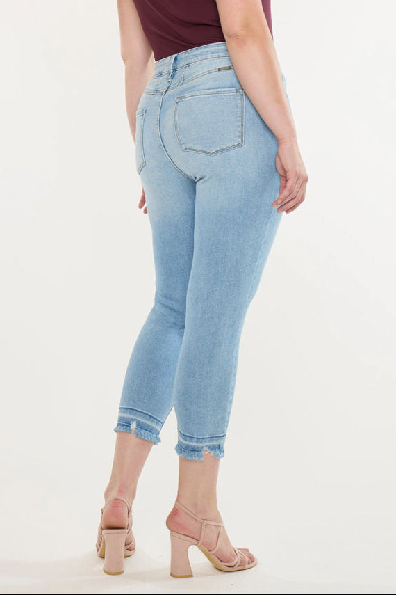 Kancan Women's Plus High Rise Crop Skinny Jeans Thomasin