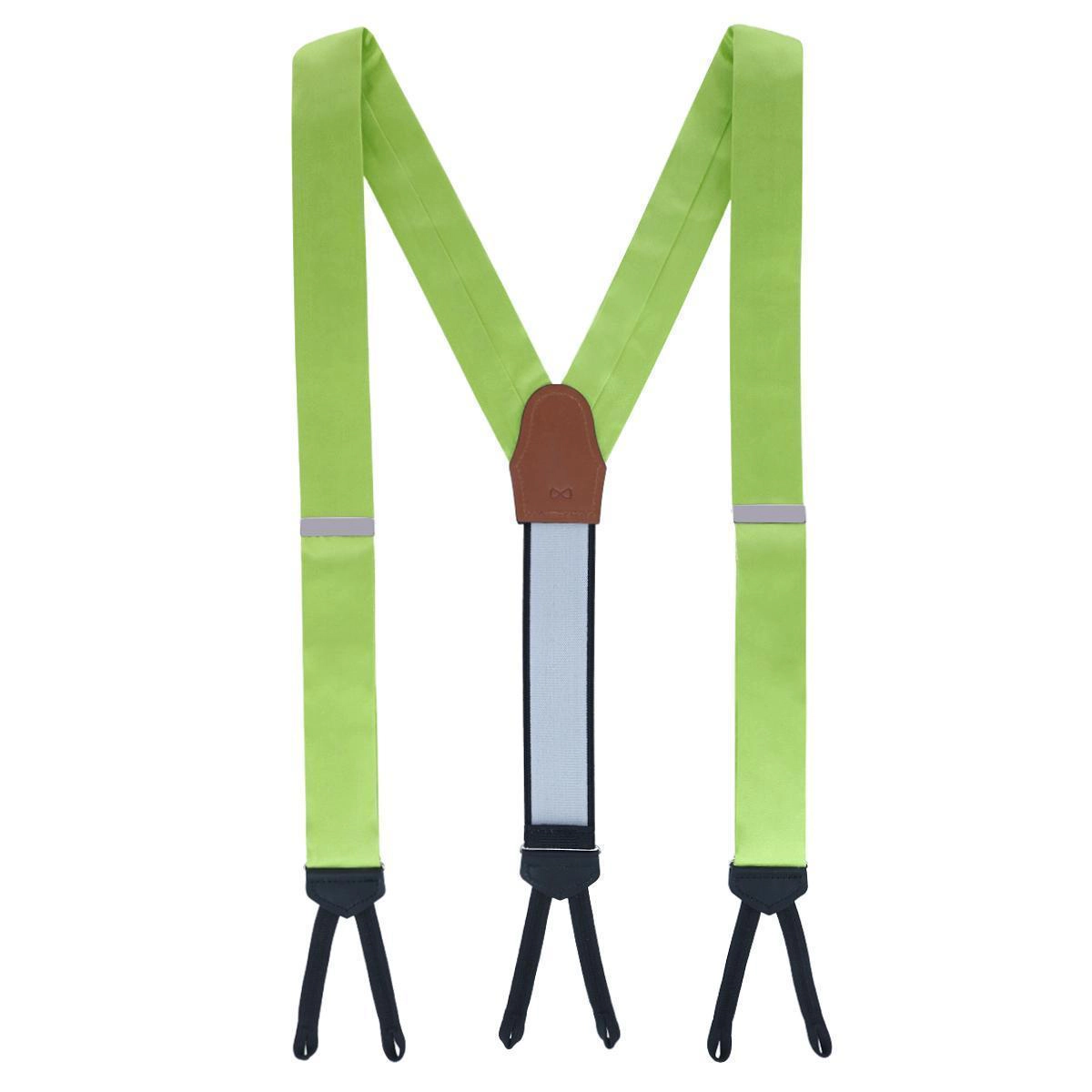 Trafalgar Men's Sutton Solid Color Silk Formal End Suspenders