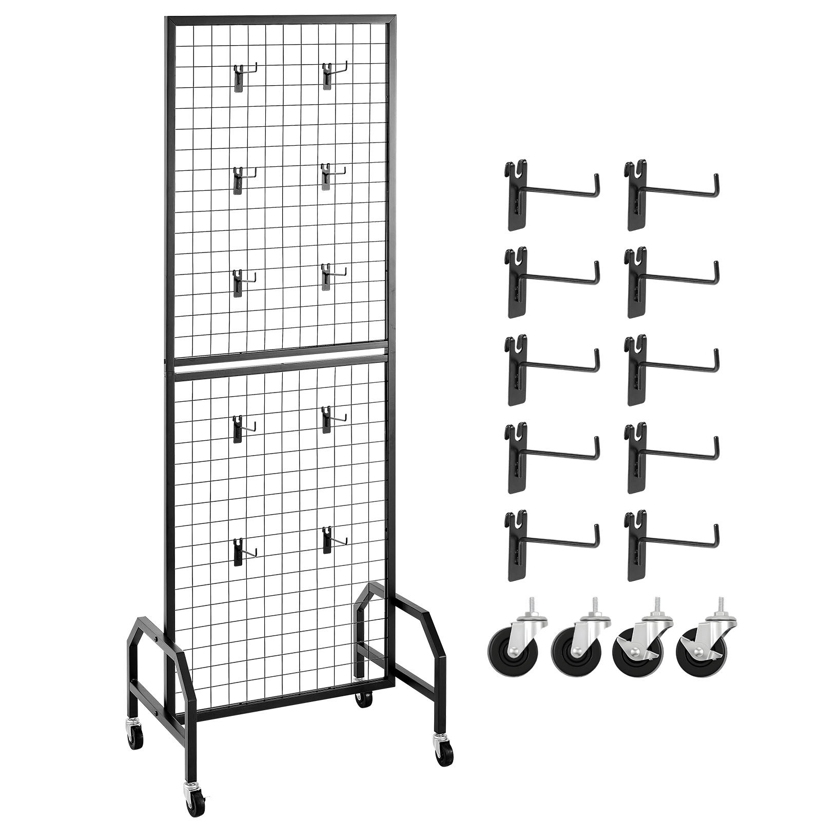 HONGGE Grid Wall Wire Grid Panels Display Art Display with and Hooks Gridwall for Craft