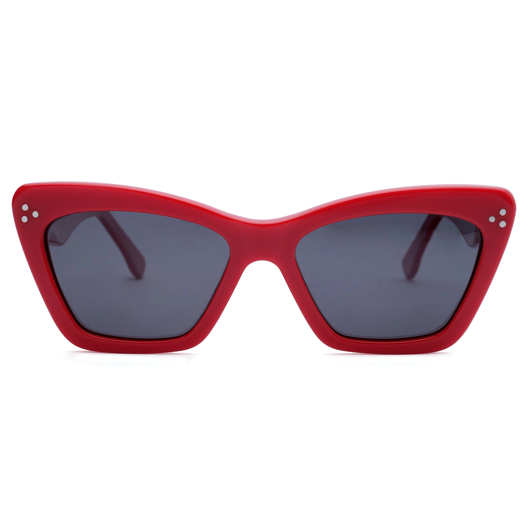 AGP PARIS Women's Retro Cat Eye Acetate Polarized Lens UV400 Sunglasses