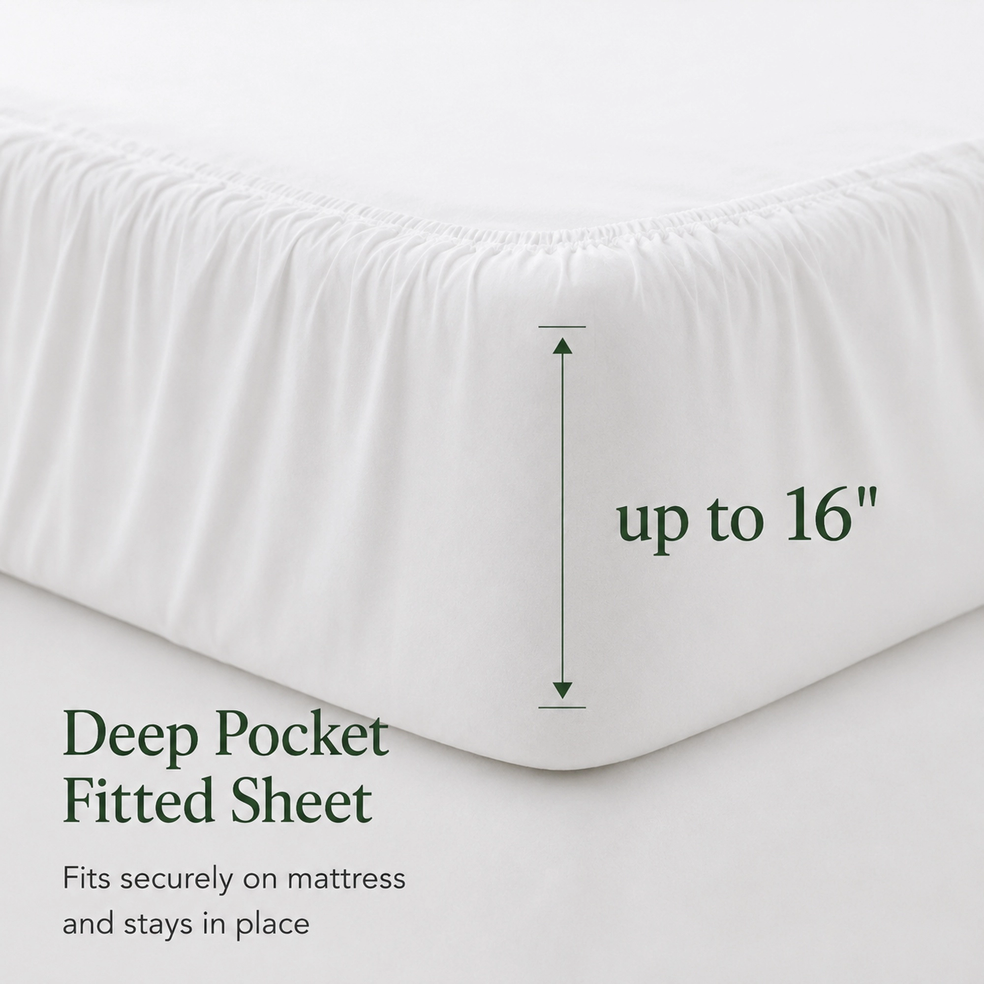 PEACENEST Rayon From Bamboo Sheet Set, Silky Soft Cooling Bed Sheets with Deep Pocket Fitted Sheet
