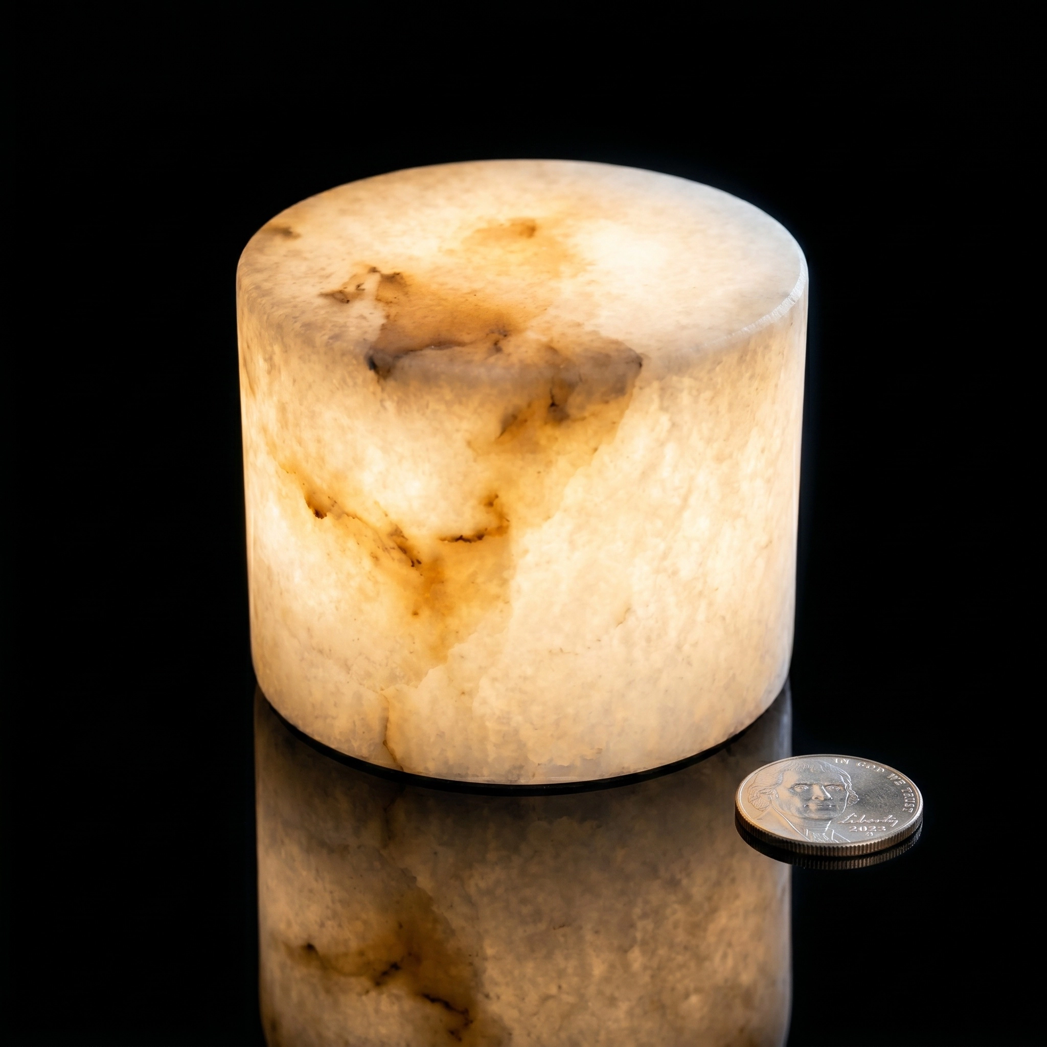 Brightech Rhea Alabaster Portable Table Lamp