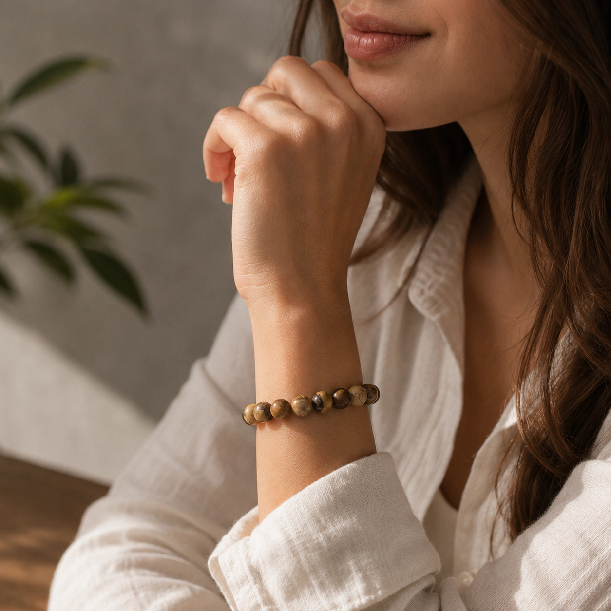 Pursonic Unisex Aromatherapy Wellness Bracelet with Lava Stone Diffuser & Peppermint Sweet Orange Essential Oils
