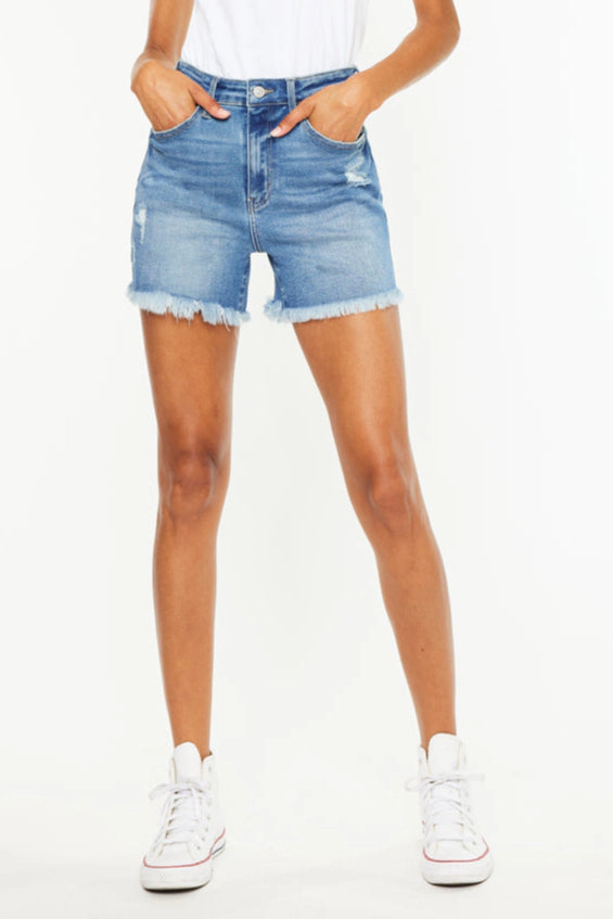 KanCan Women's Essentials High Rise Shorts Syd
