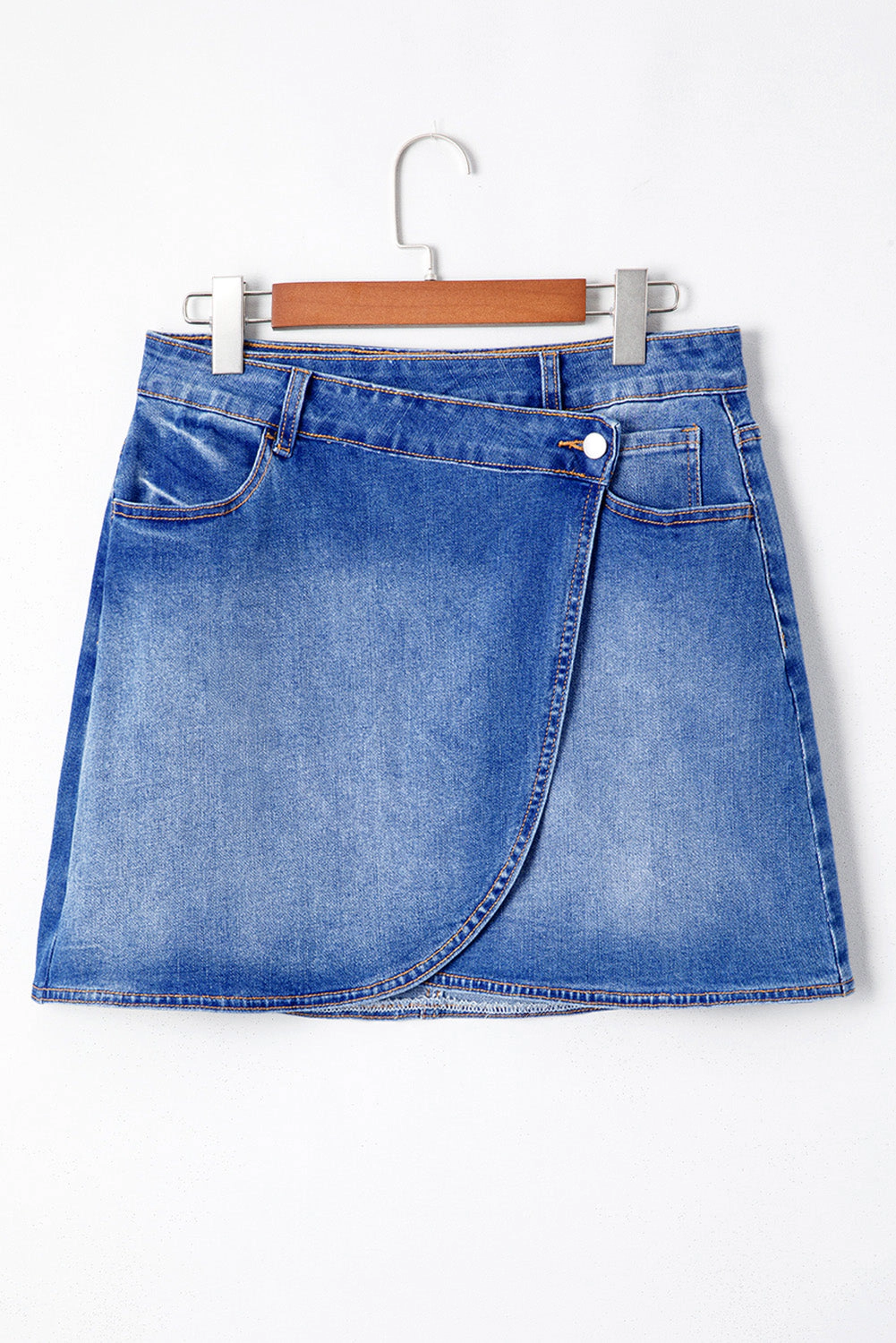 Threaded Pear Women's Renamara Crossed Waist Mini Skirt