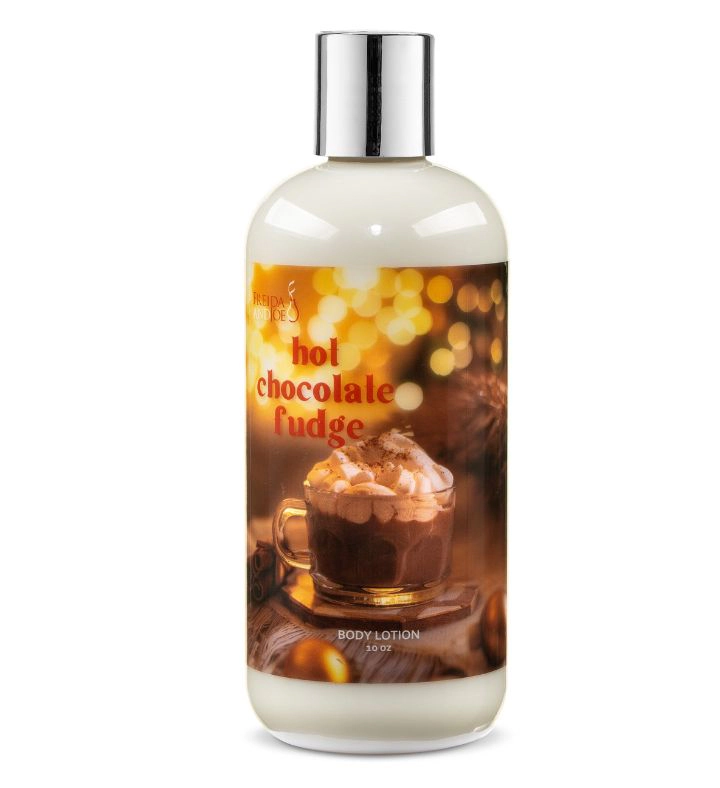 Freida and Joe  Women Hot Chocolate Fudge Body Lotion Body Mist Spray Set Valentine's Gift