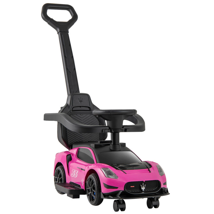 Hivvago 3-in-1 Ride on Push Car Maserati Licensed Sliding with Music