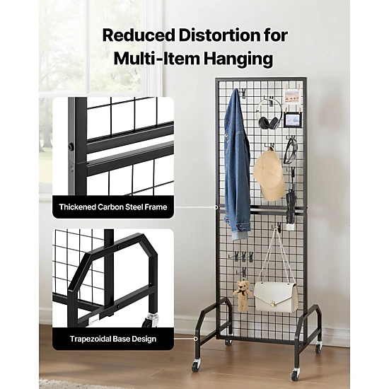 HONGGE Grid Wall Panels, Wire Gridwall Display Rack for Art Craft Shows