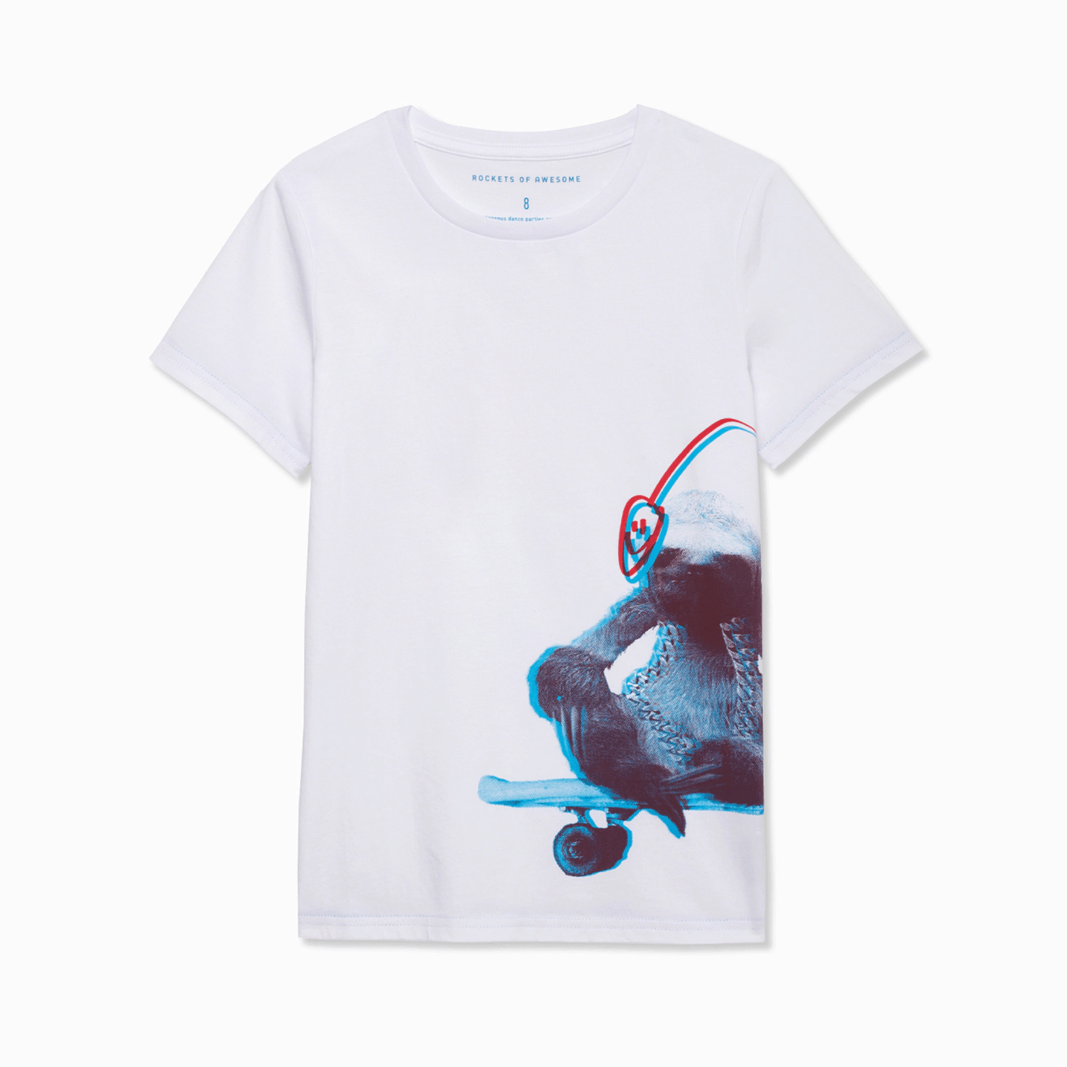 Rockets of Awesome 3D Skater Sloth Tee for Boys