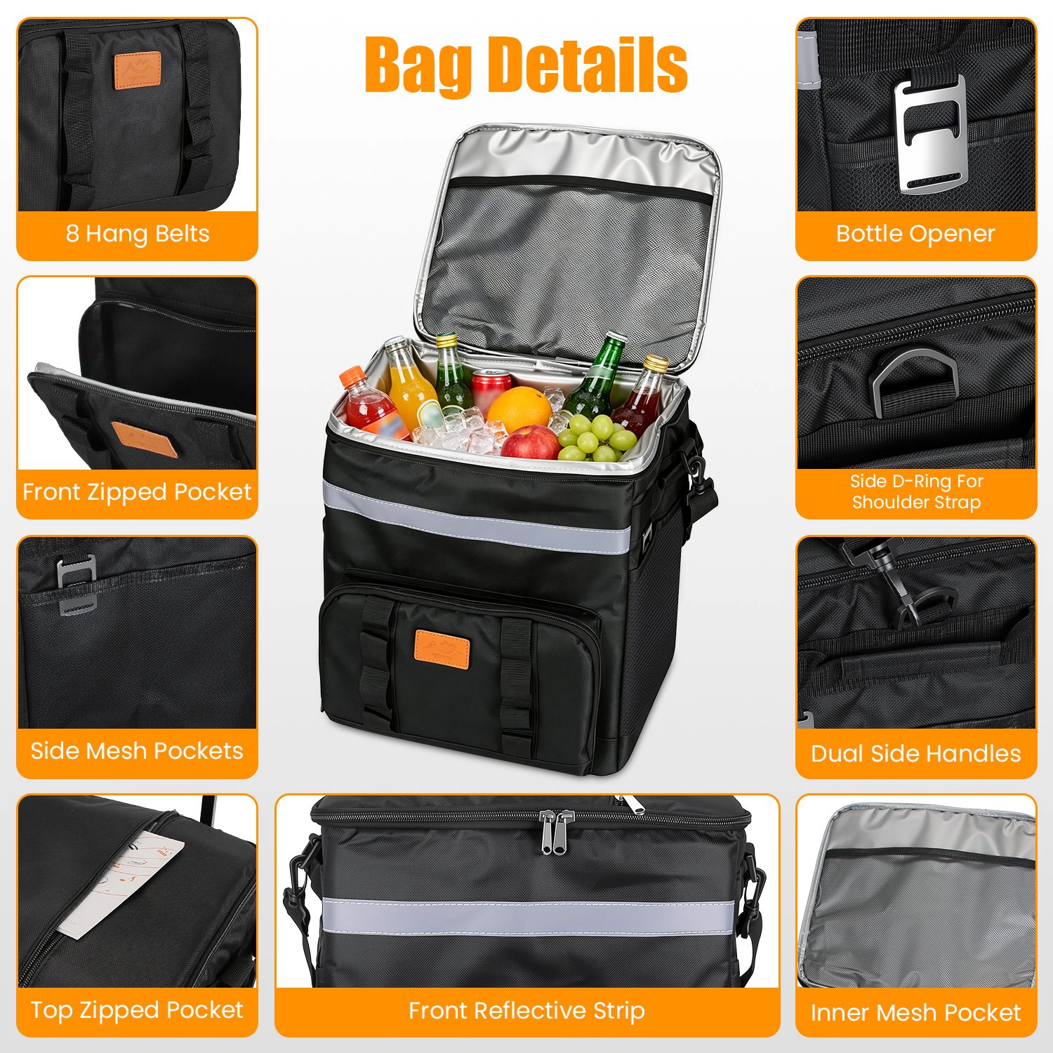 GBruno Insulated Rolling Cooler Bag