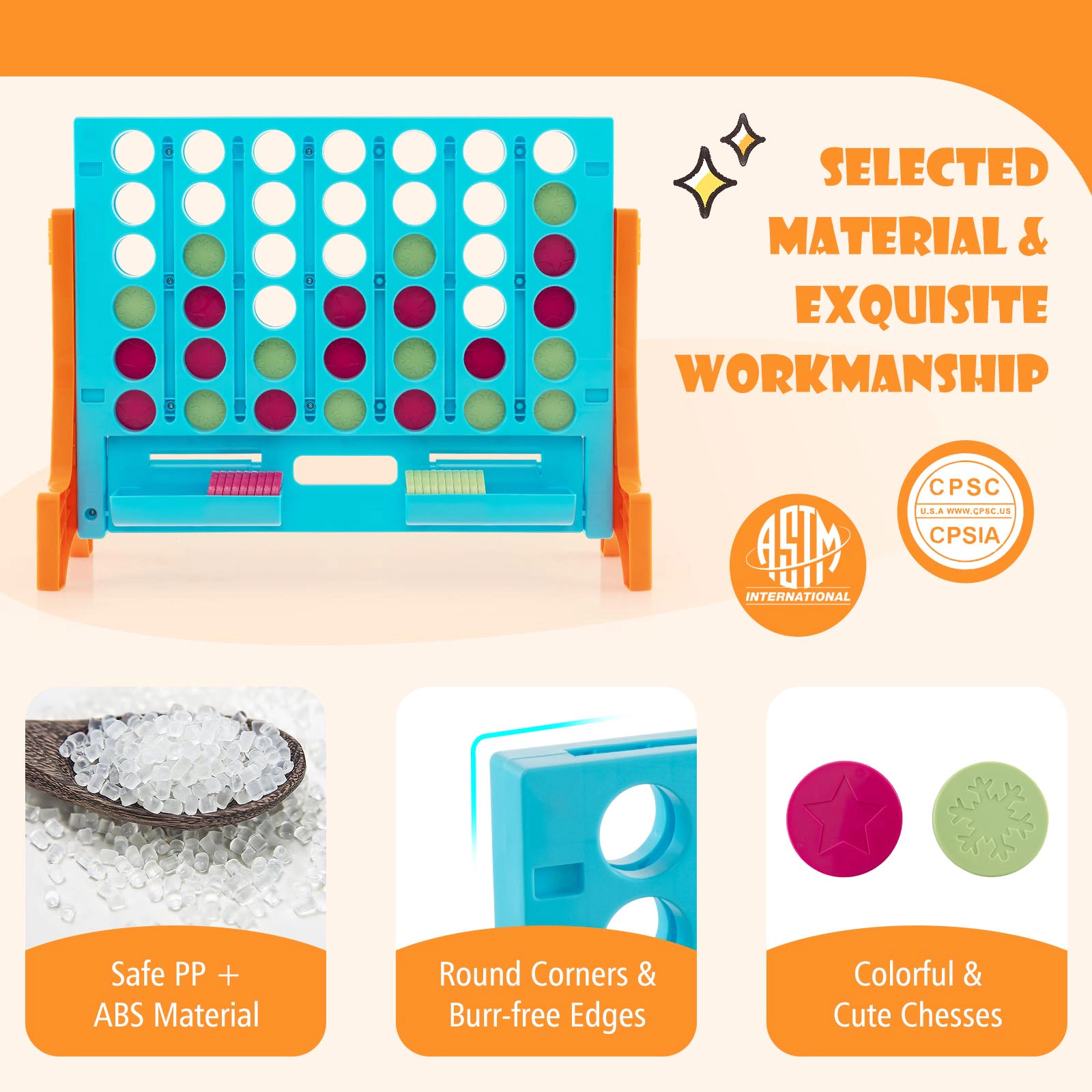 SUGIFT Jumbo 4-to-Score Connect Game Set