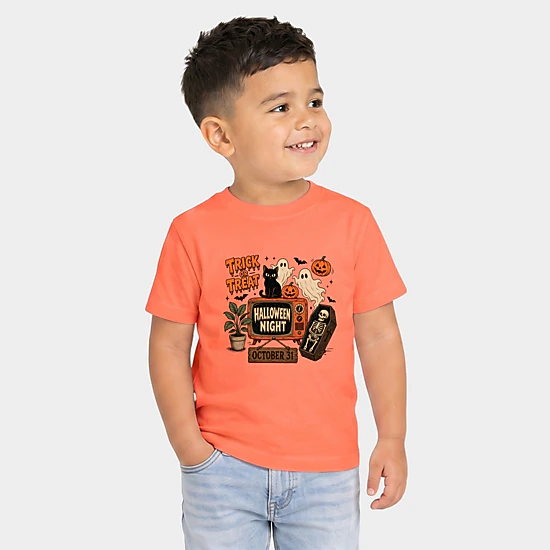 The Juniper Shop - Toddler Short Sleeve Graphic T-Shirt - Trick Or Treat TV