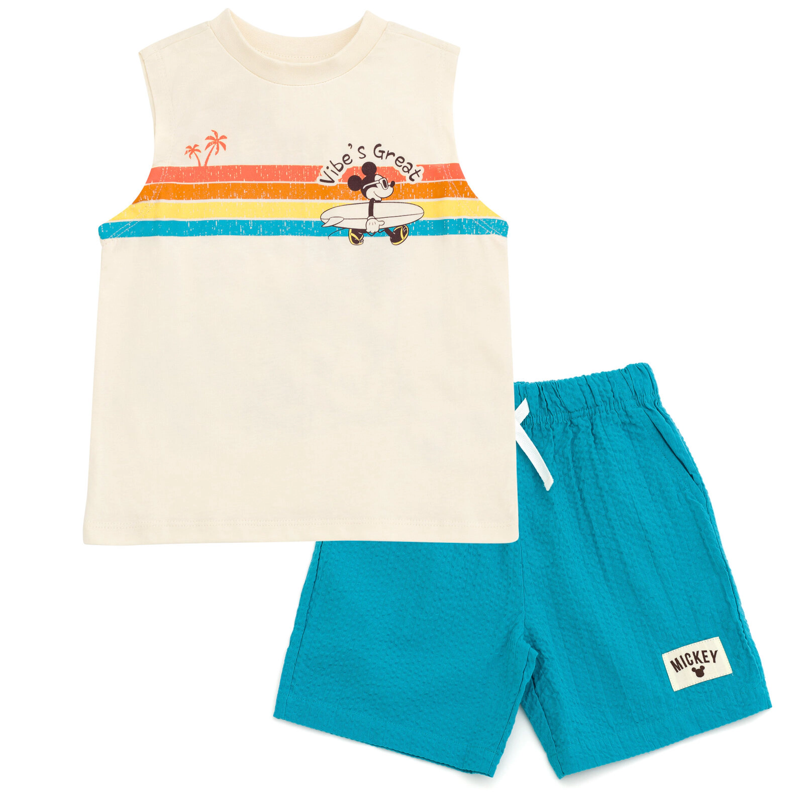 Disney Boys' 2-Piece Sleeveless Tank Top and Shorts Set