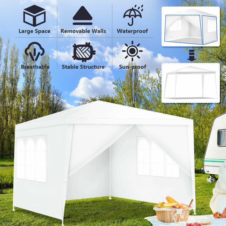 Hivvago Pop-Up Canopy Tent with Sidewalls