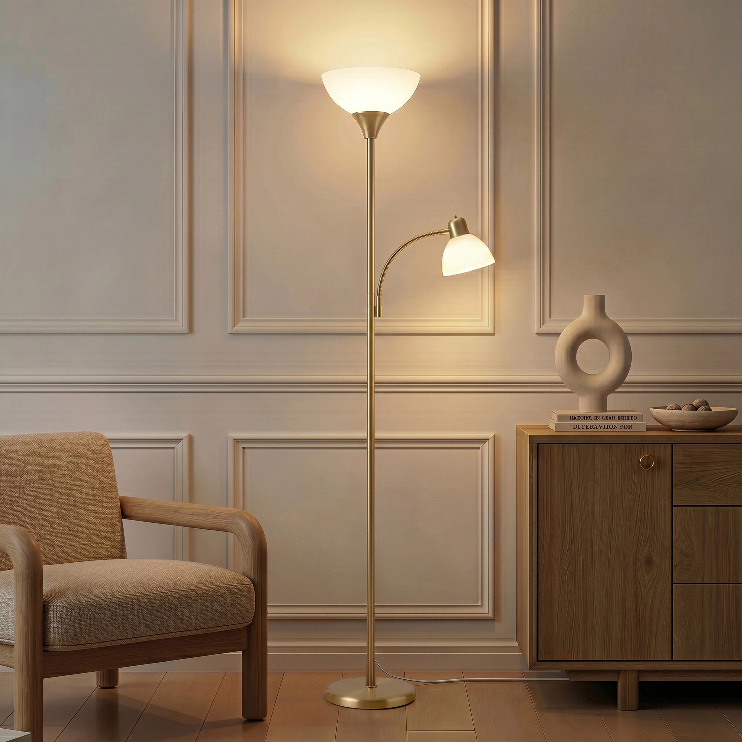 Brightech Sky Dome Torchiere Dimmable Floor Lamp