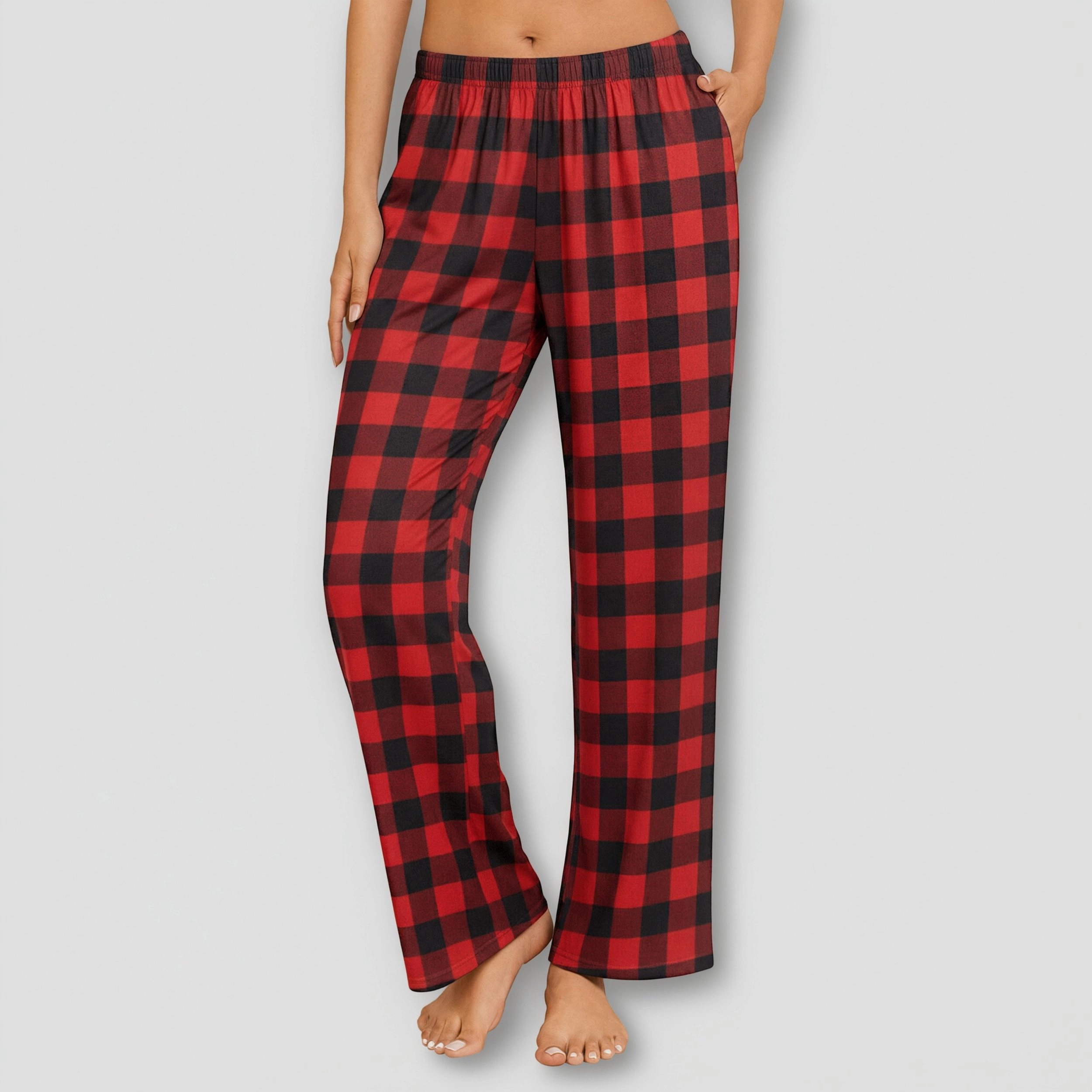 Ekouaer Pajama Pants Soft Comfy Pajama Bottoms Casual Stretch Wide Leg Pants with Pockets