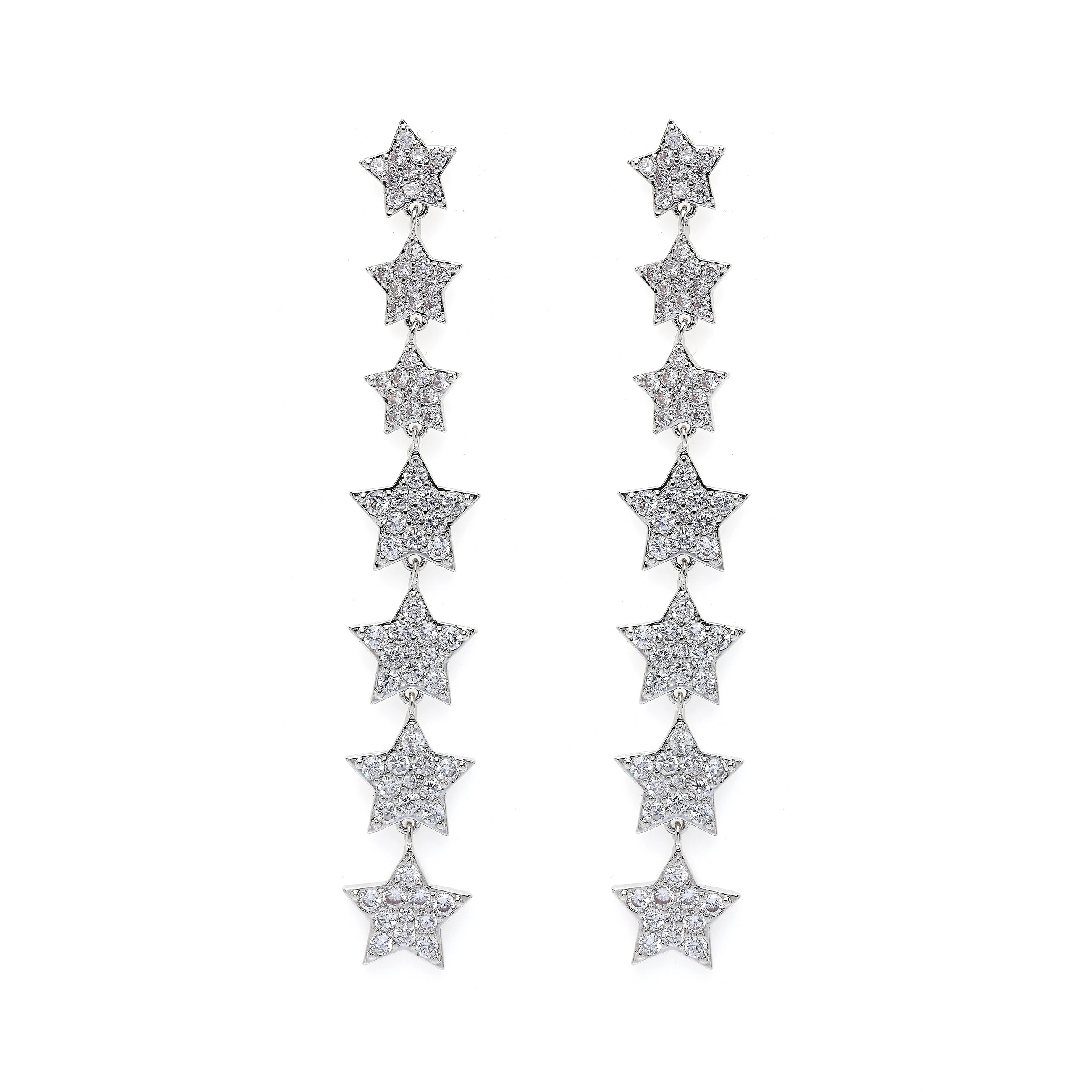 AGP PARIS Womens Celestial Long Drop Earrings