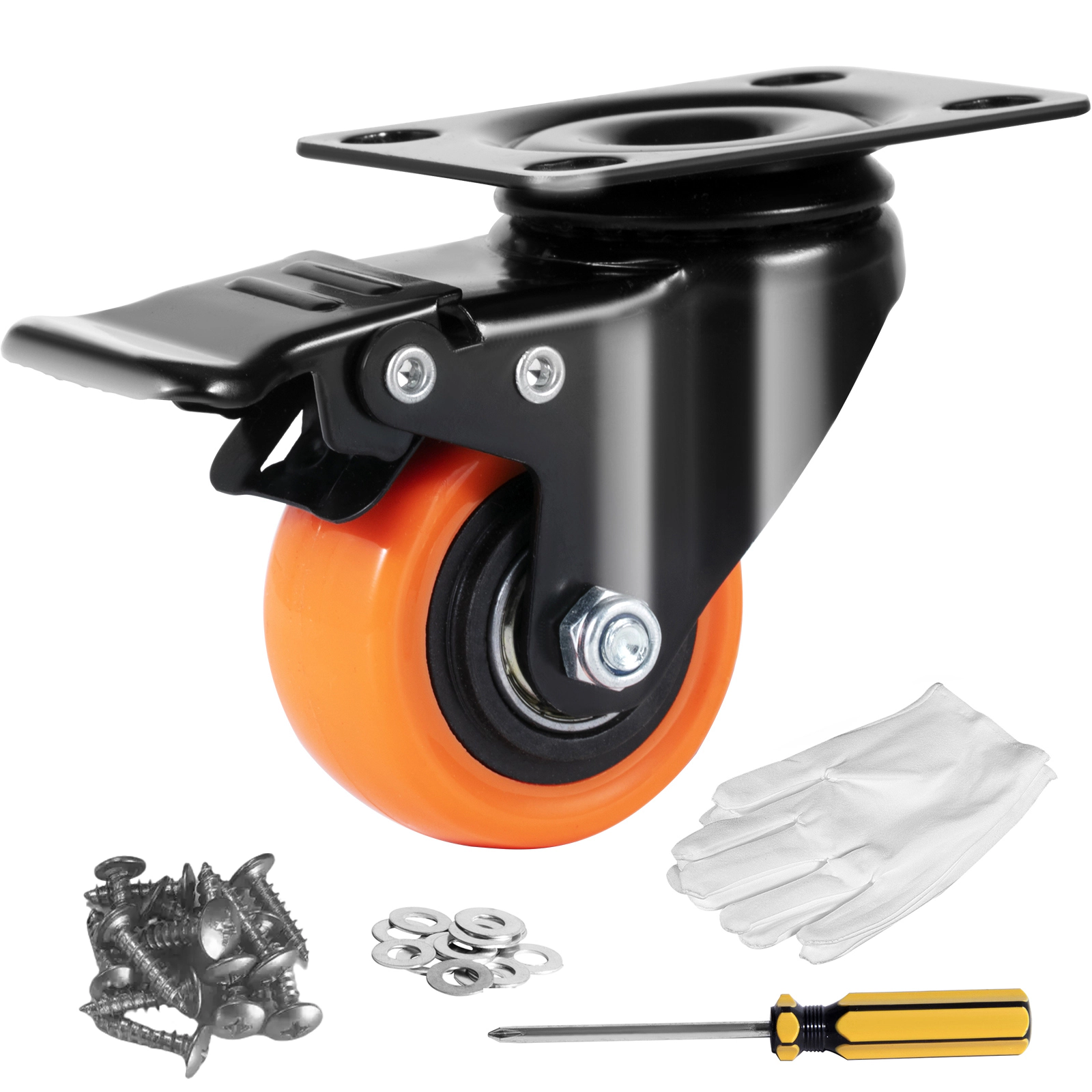 HONGGE Caster Wheels Swivel Plate Casters with Wheels Per Caster Wheels