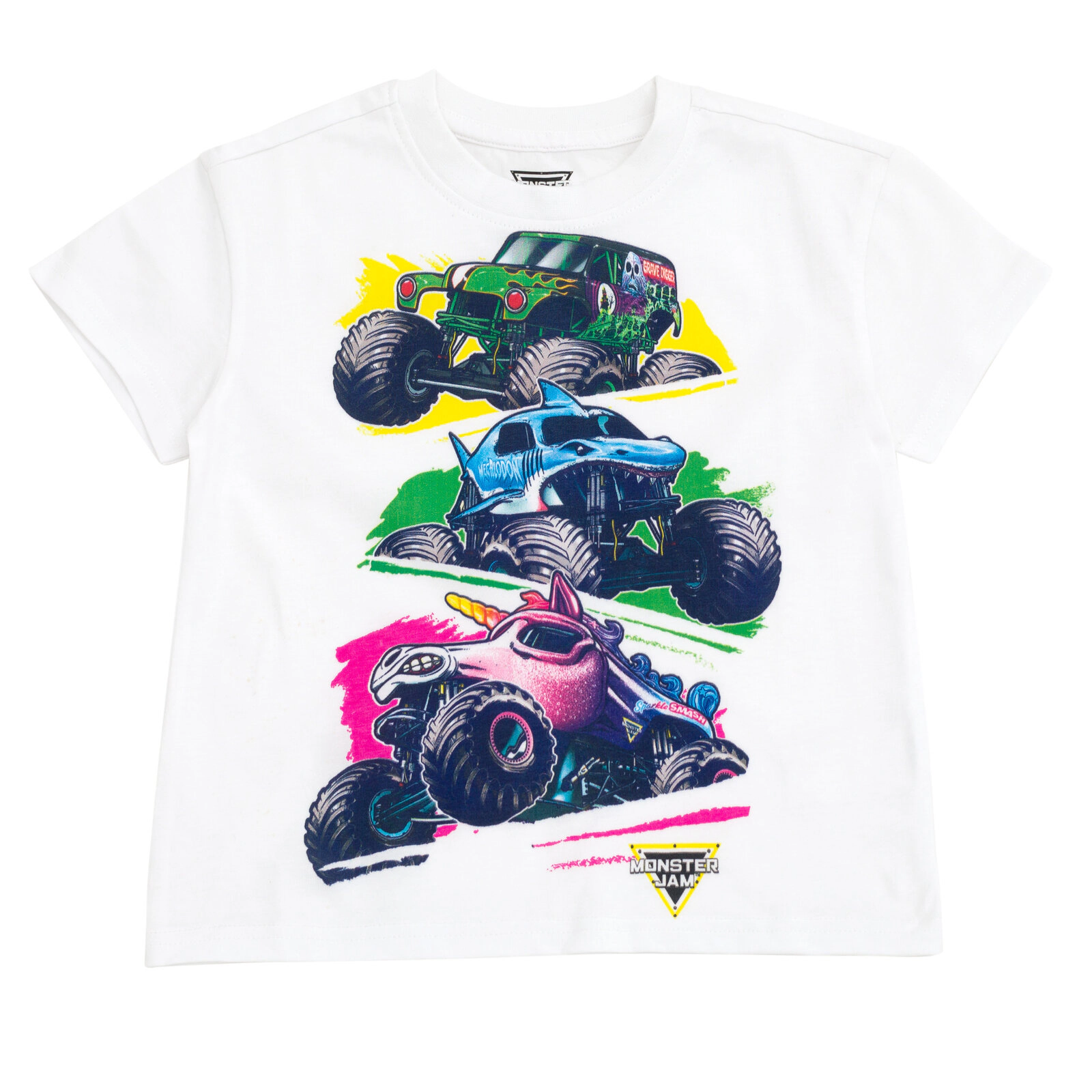Monster Jam Girls' 2-Piece T-Shirt and Bike Shorts Set