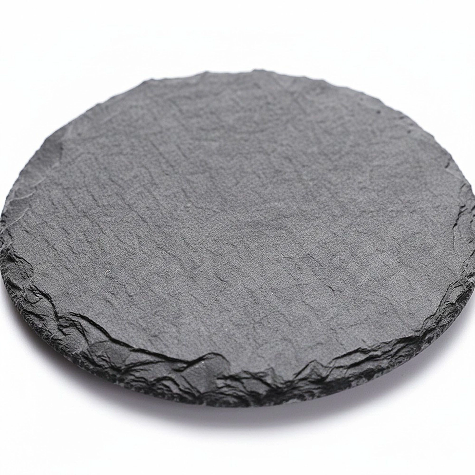 Alilang Unisex Natural Slate Stone Coaster Set Assorted Round Square Heart Shapes