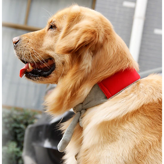 Pet Life ® Neo-Breeze Flexible Terry Neoprene Ice Pack Insert Able And Adjustable Cooling Dog Neck Wrap