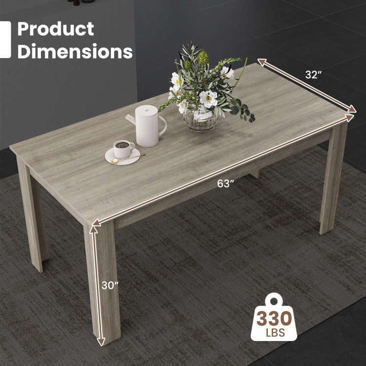 Hivvago Rectangular Modern Dining Kitchen Table