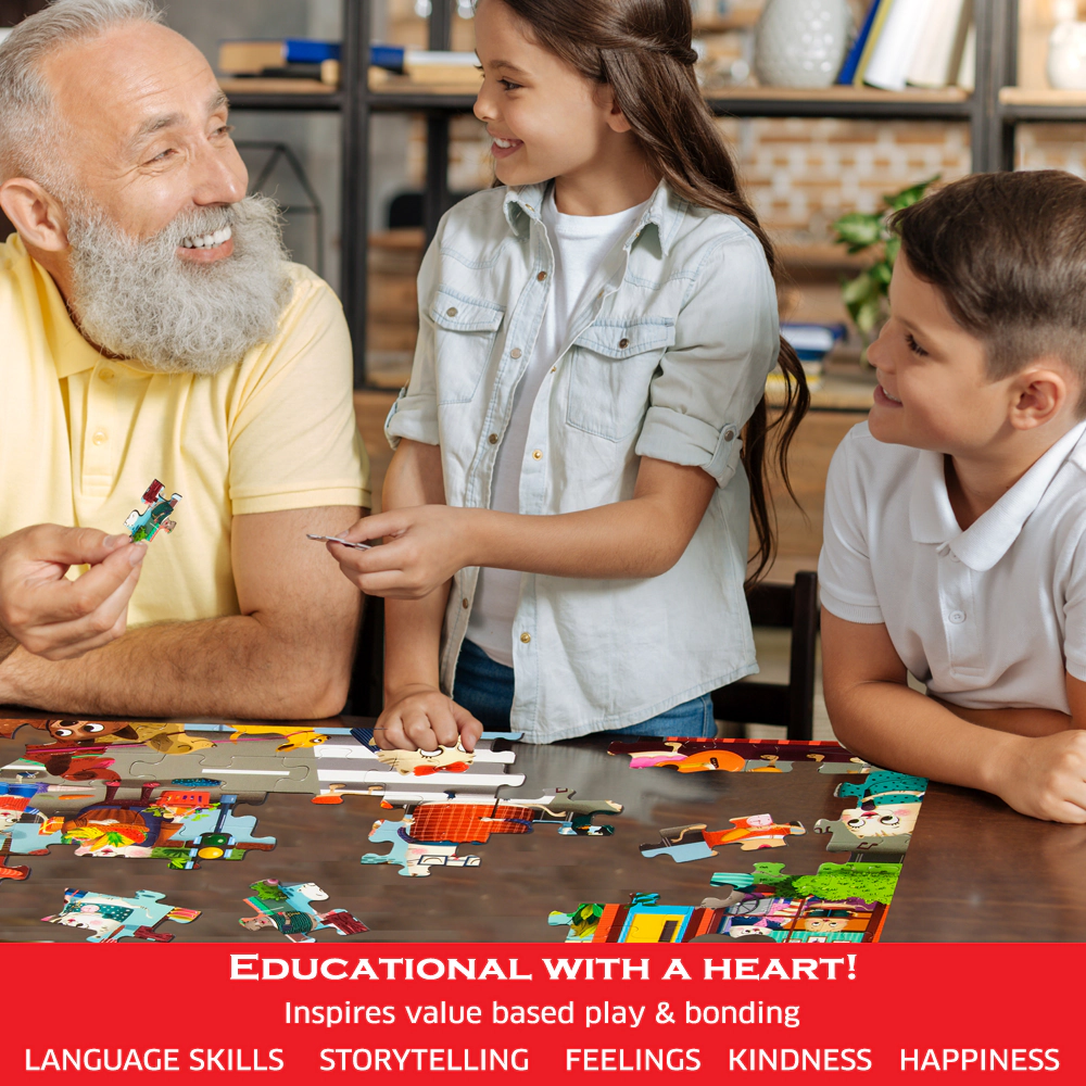 Chalk & Chuckles Caring Cats Helpfilli Activity Puzzle -100 pieces