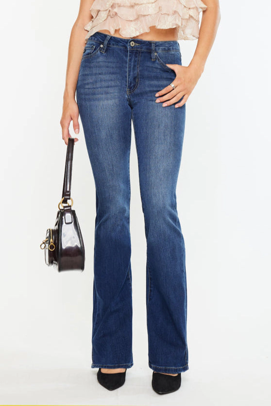 KanCan Women's Essentials High Rise Bootcut Jeans Constance