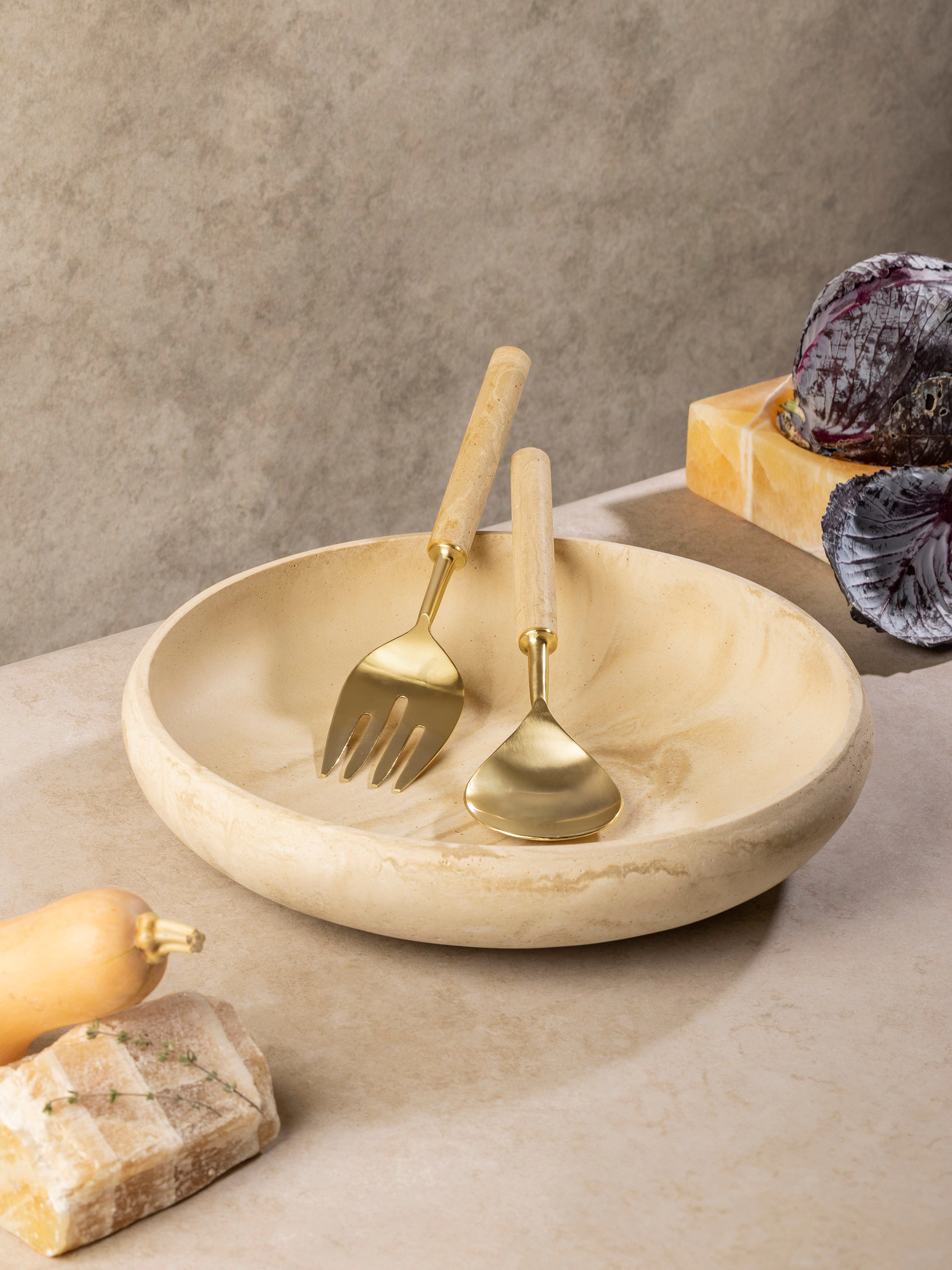 GAURI KOHLI Florence Salad Serving Set