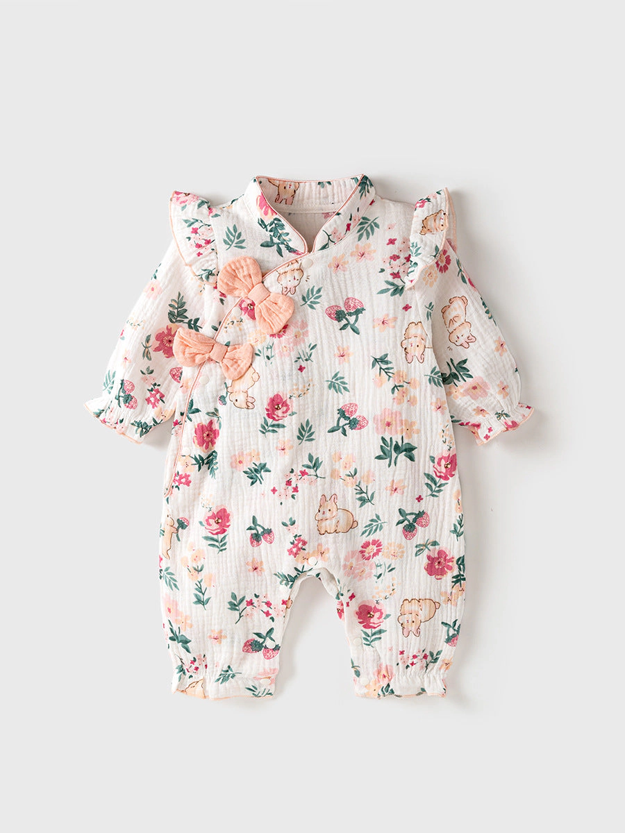 MyKids-USA Autumn Baby Girl Style Home Clothes Romper