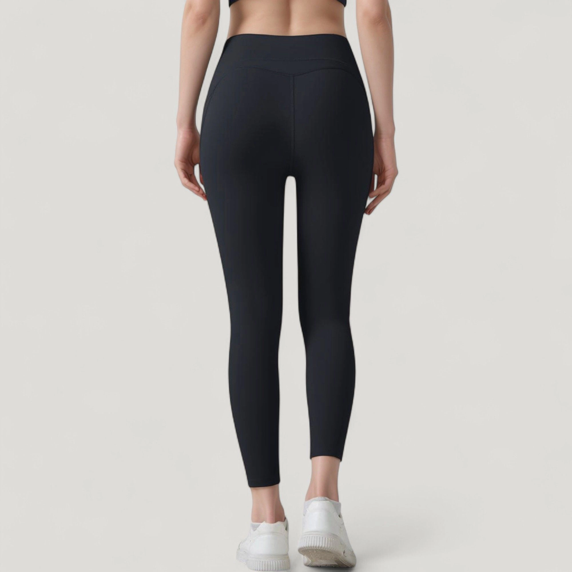 Anna-Kaci Active Women's High Waist Leggings with Side Pockets and Seamless Fitted Design for Casual Wear