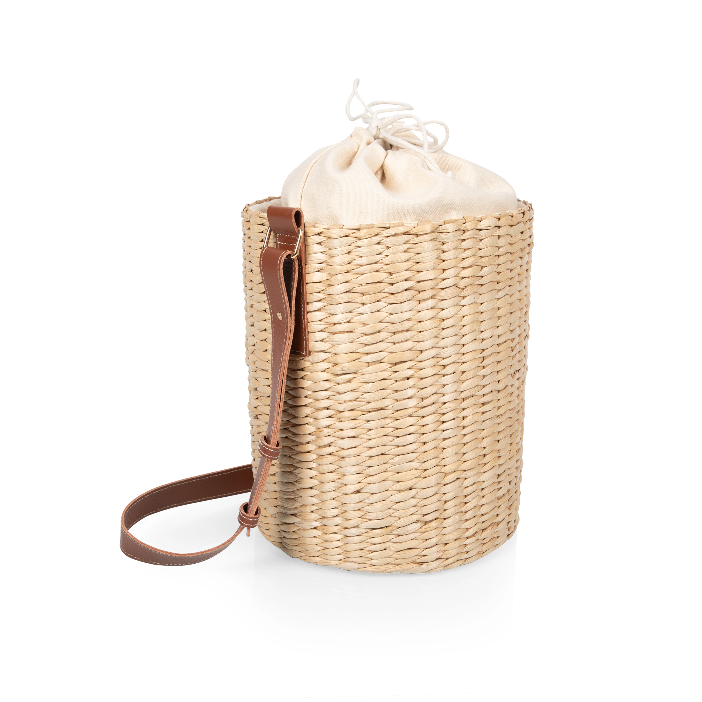 PICNIC TIME Palermo Rush Insulated Bucket Tote with Leather Straps