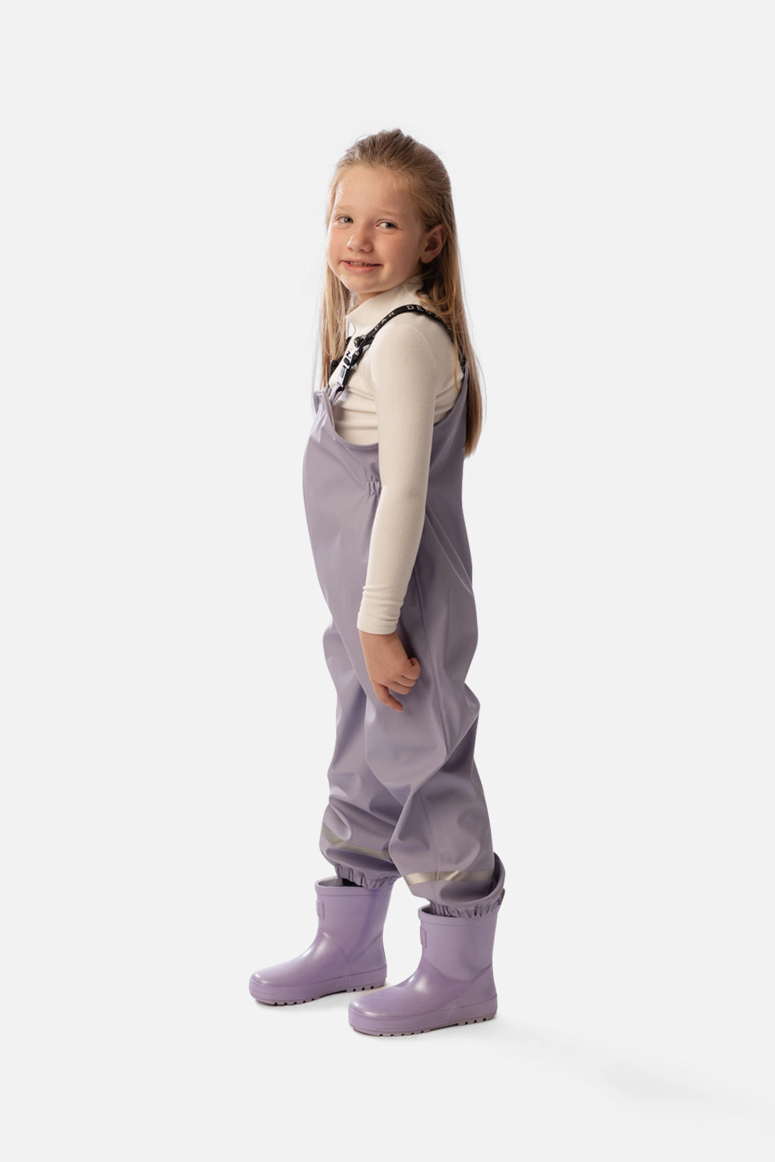 Deux par Girls Adjustable Suspender Rain Overalls