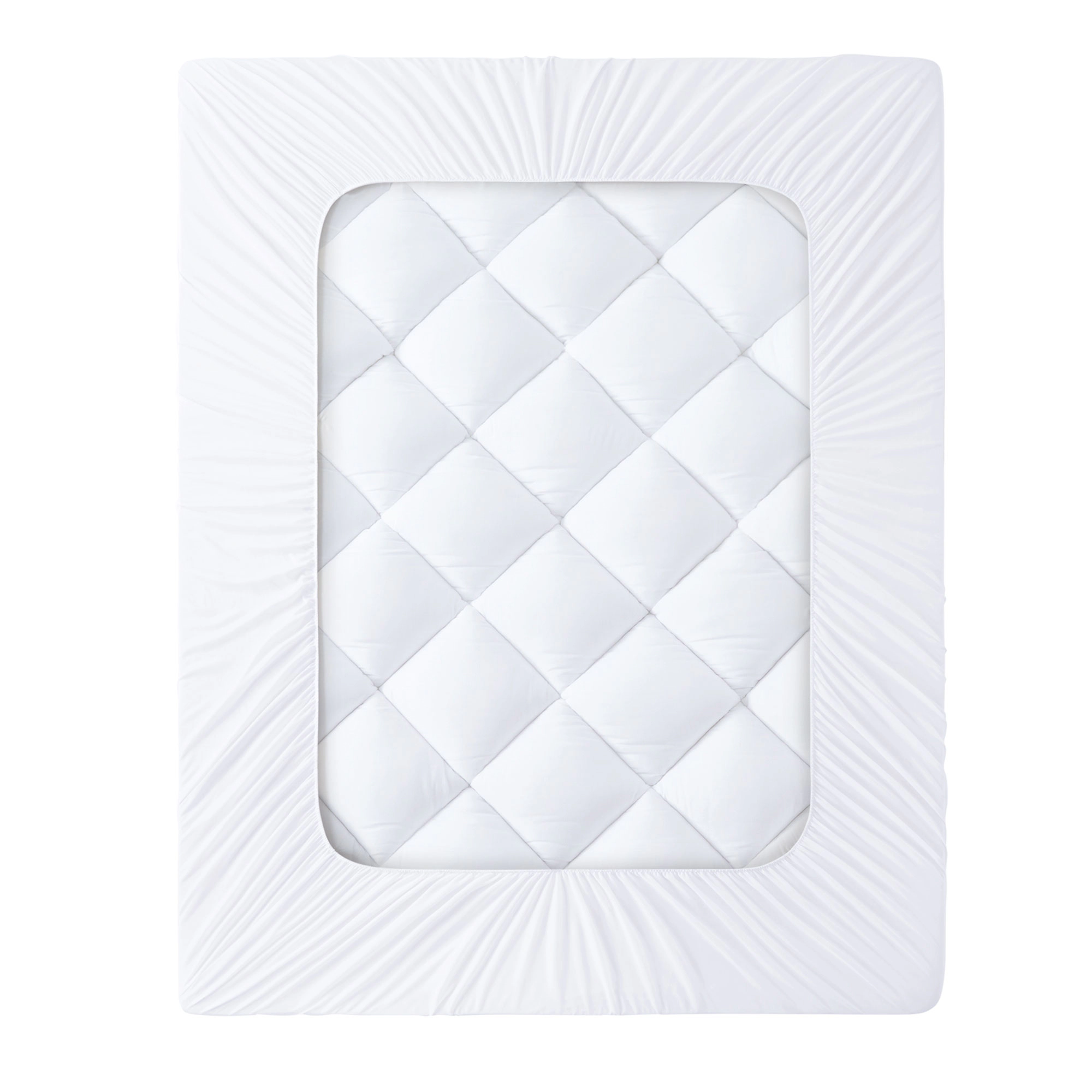 Unikome Waterproof Diamond-Quilted Ultra Plush Mattress Pad with Deep Pocket