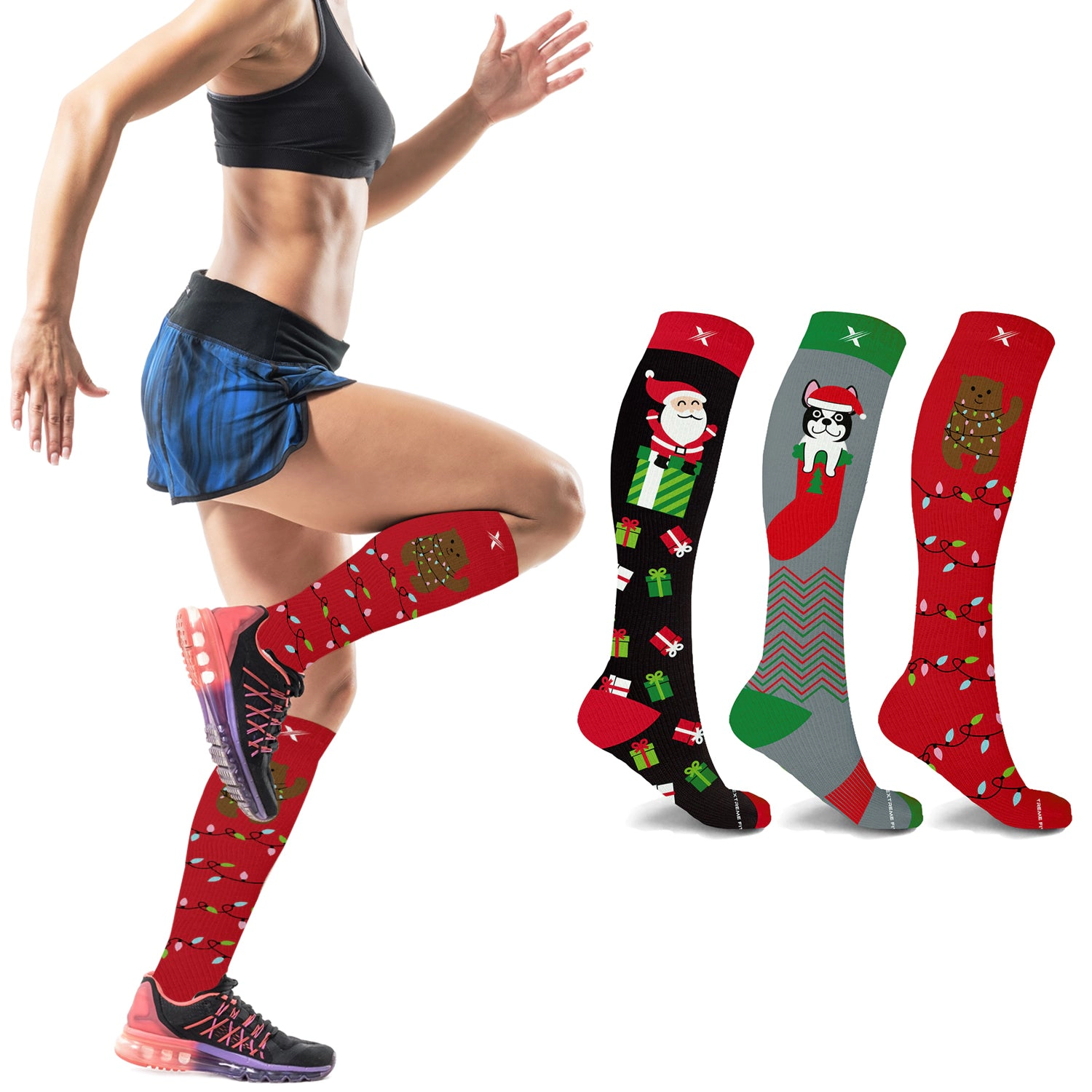 Extreme Fit Holiday Compression Socks
