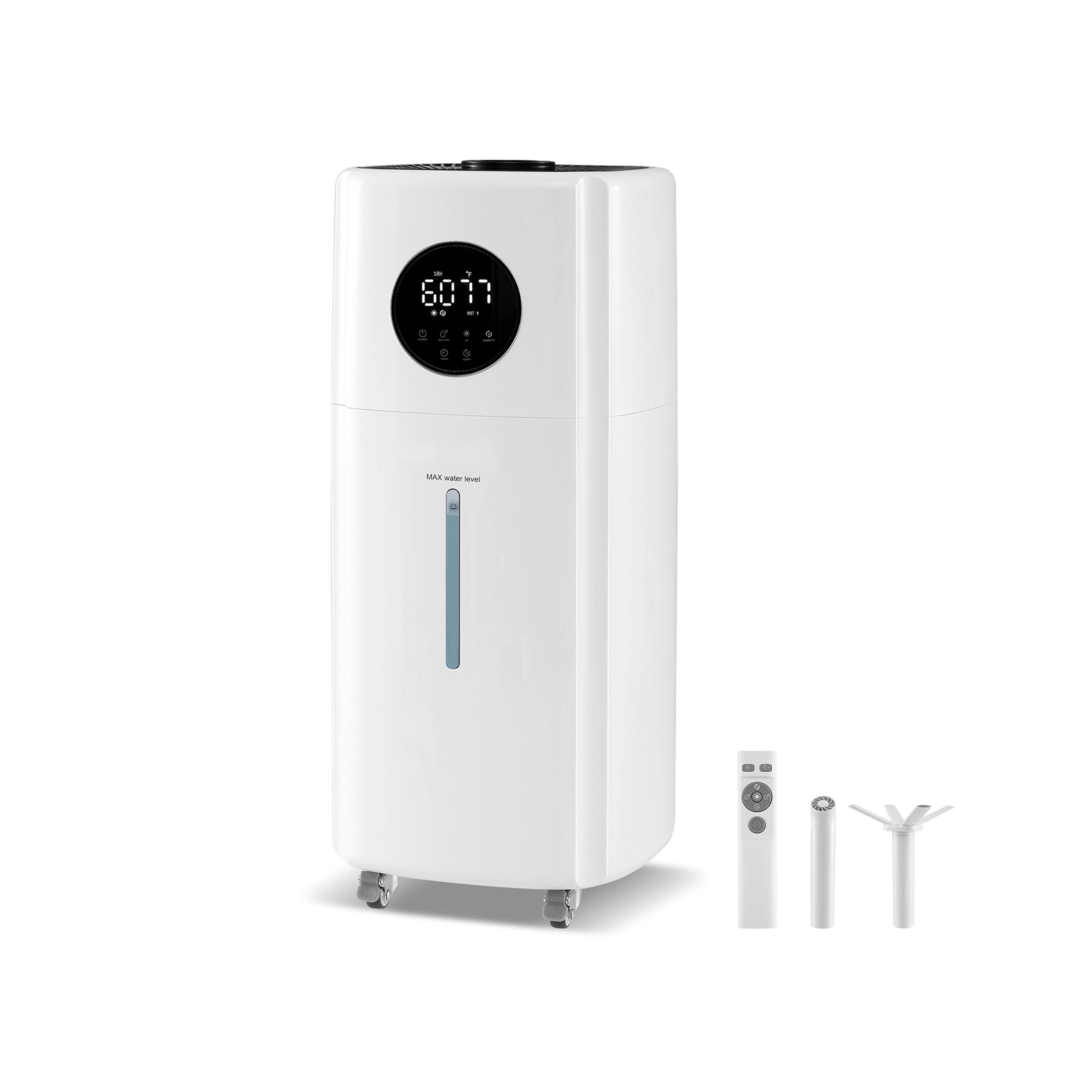 SlickBlue Humidifier for Large Spaces with 3 Mist Levels and Wheels