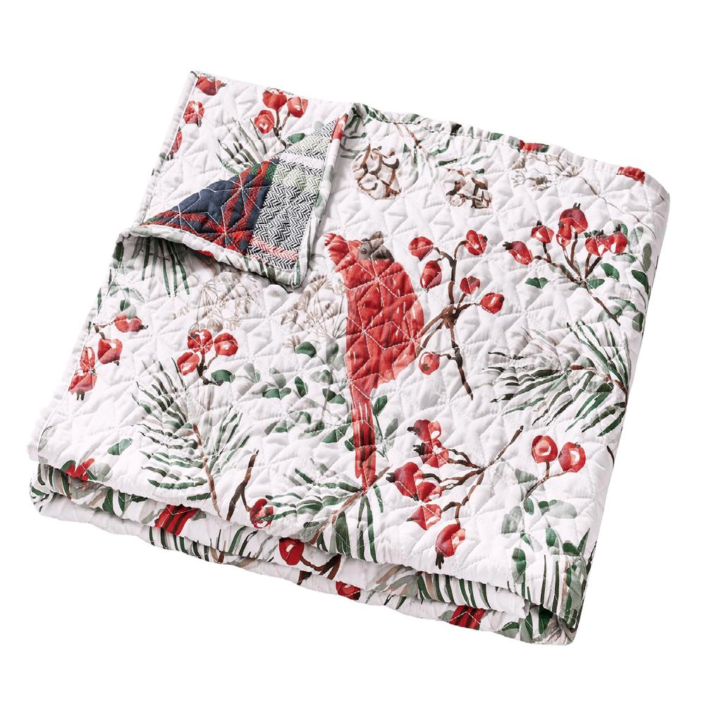Greenland Home Fashions Cardinal Plaid Luxurious Super Soft Plush Throw Blanket 50" x 60" Red