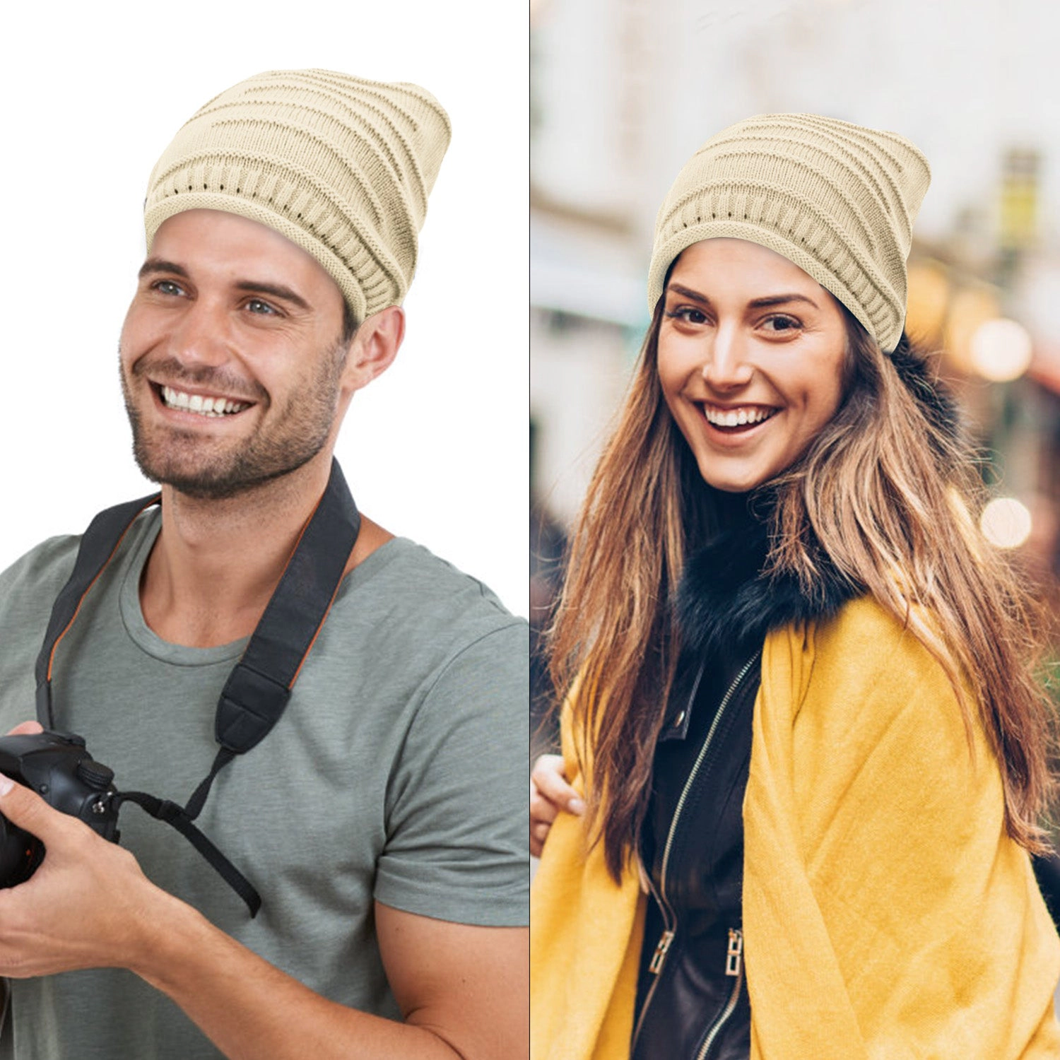 GBruno Slouchy Knit Beanie Hat