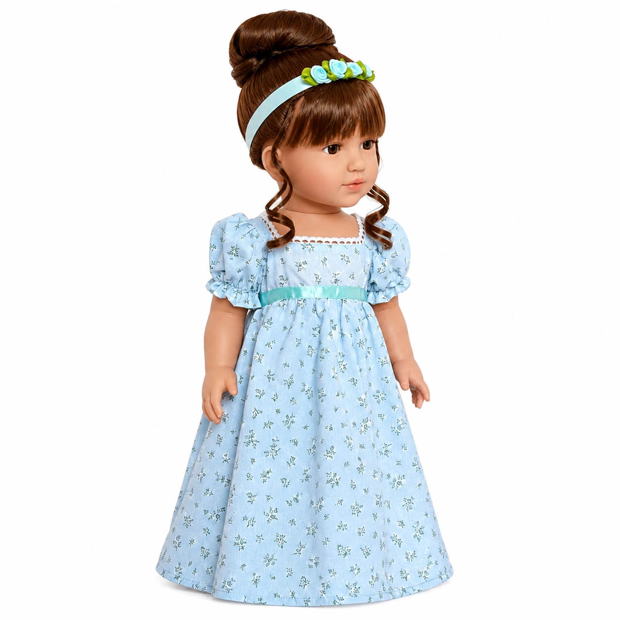 Kennedy and Friends® Kennedy™ "Be Still" Sculpt – Regency Blue Floral Gown