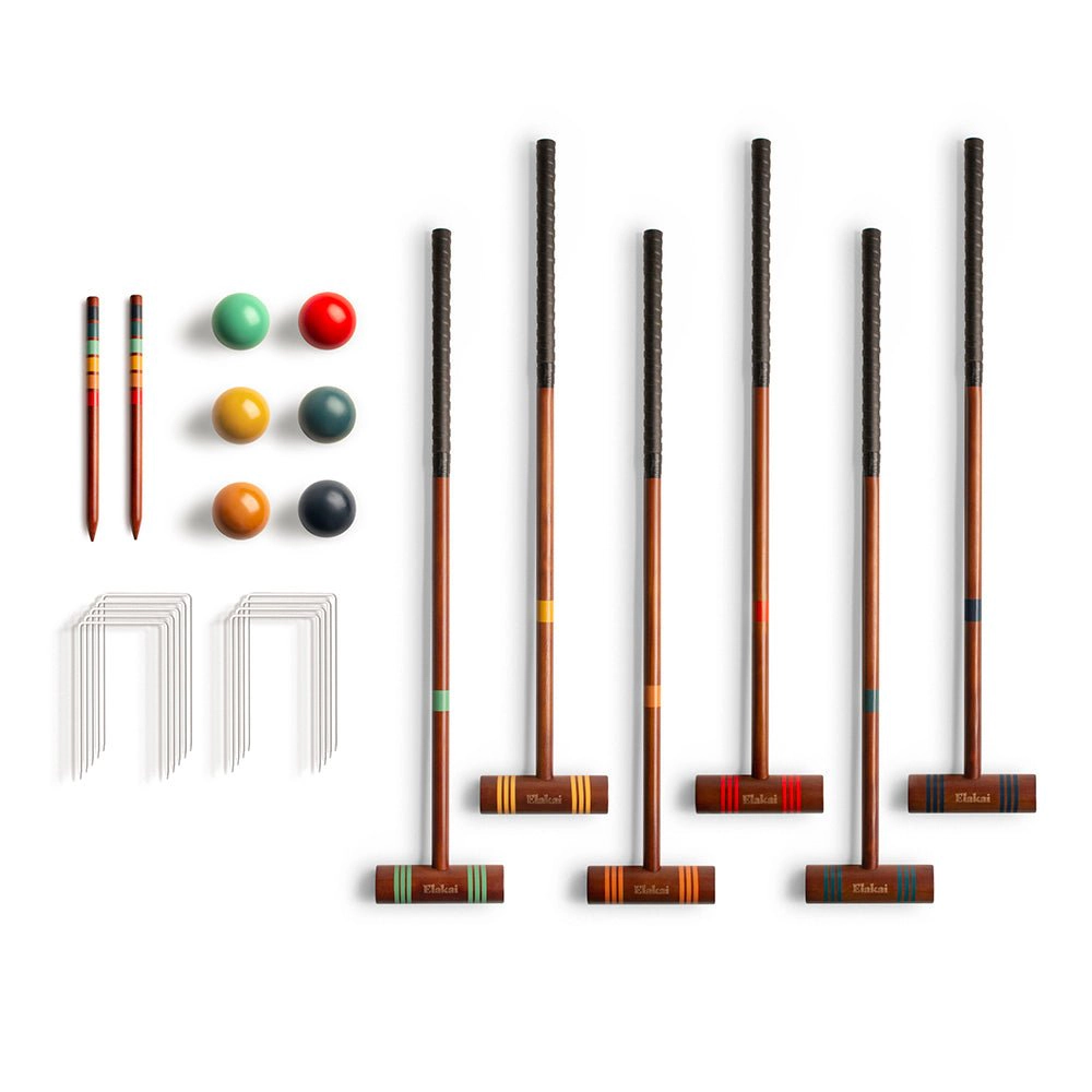 Elakai  Hevea Rover Six Player Travel Croquet Set