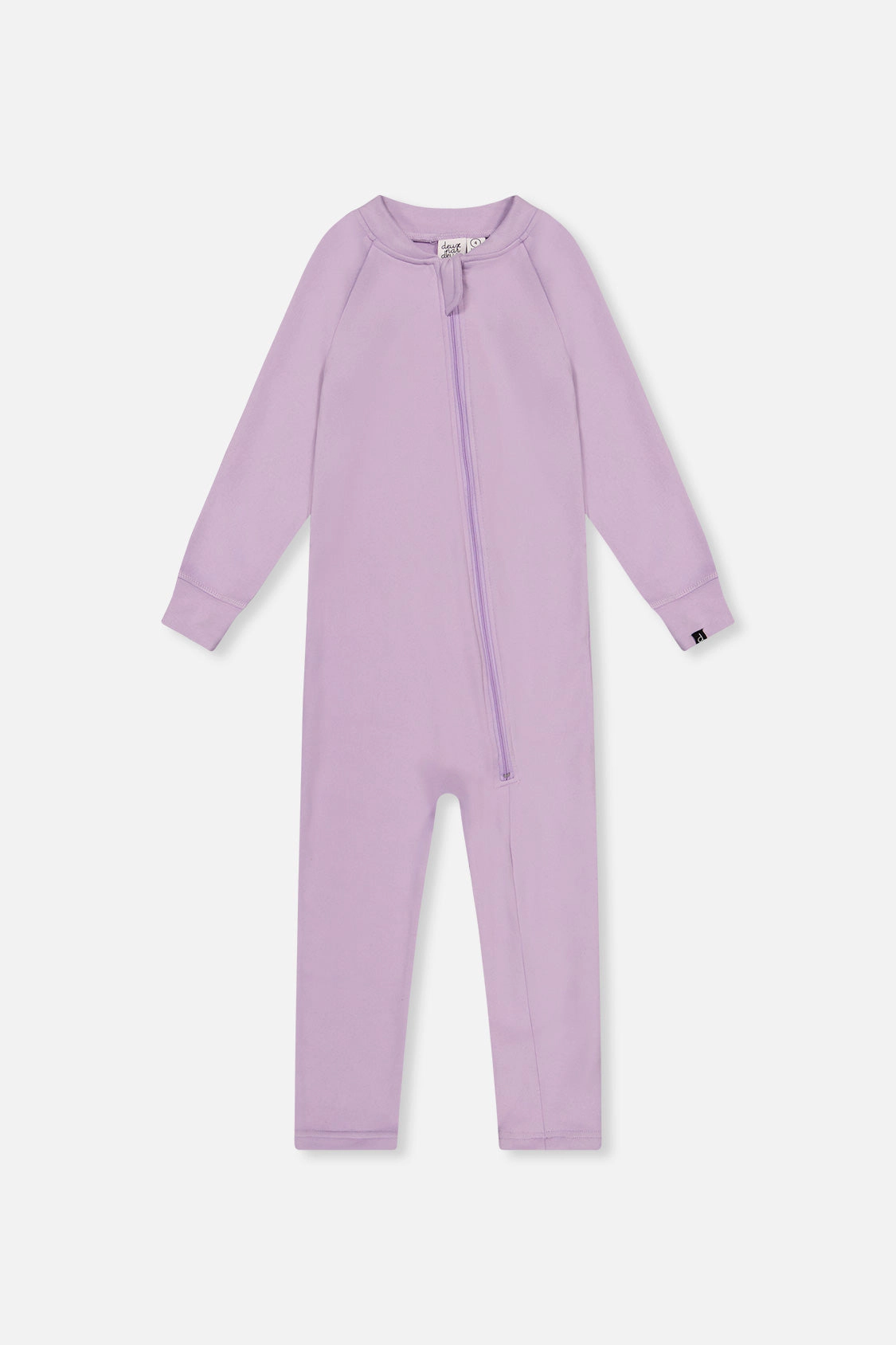 Deux par Girls One Piece Asymmetric Zip Thermal Underwear