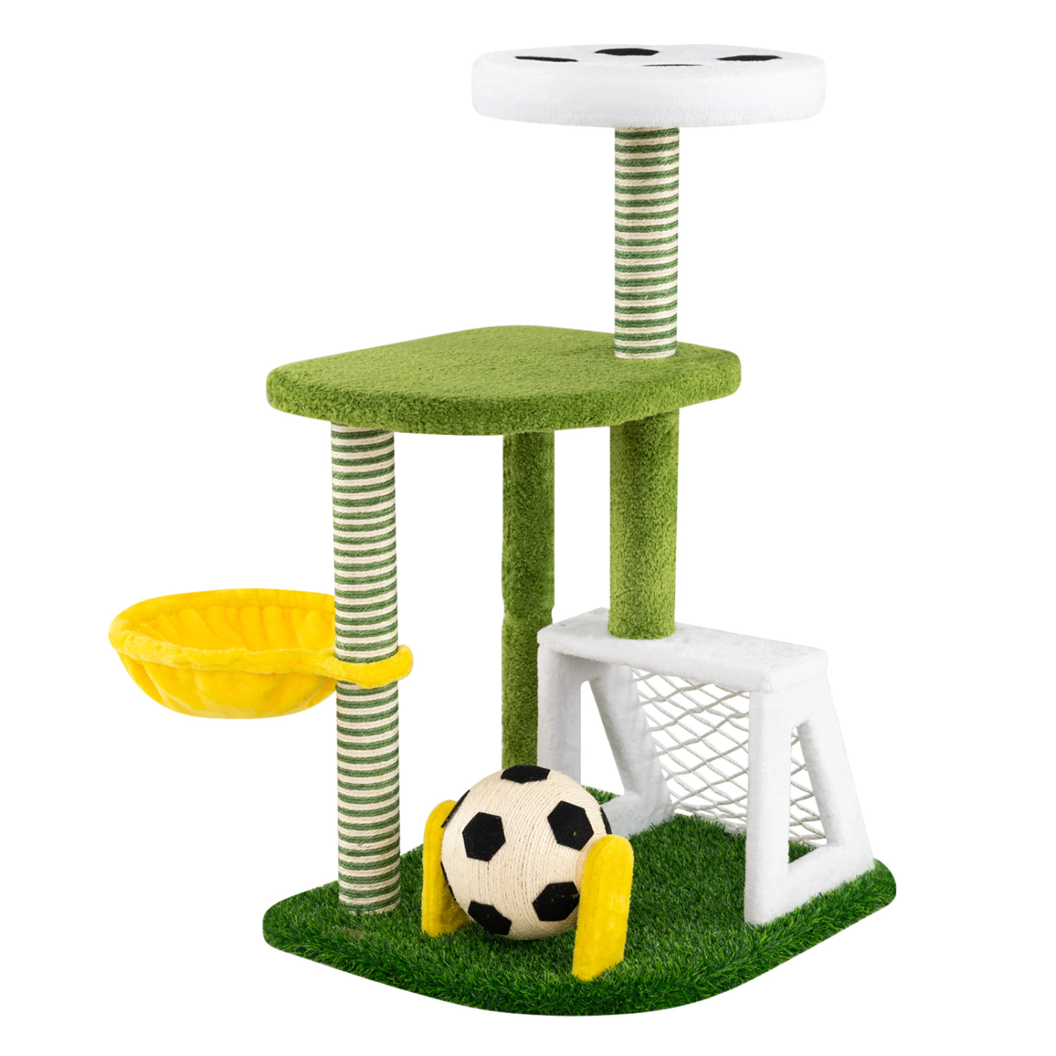LJG Modern Cat Tree for Indoor Kittens Multi-Level Cat Tower with Perches