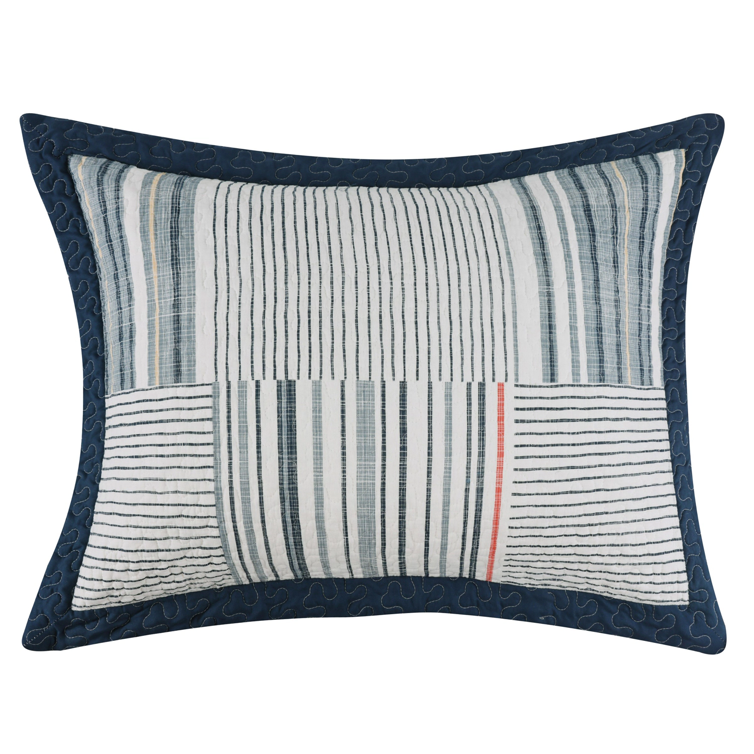 Greenland Home Fashions Voyage Cotton Blend Face Microfiber Back Pillow Sham