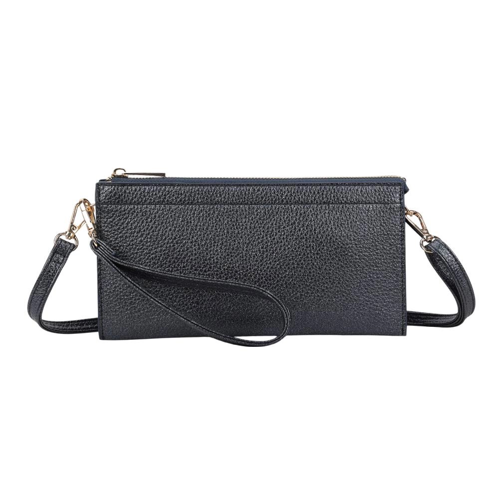Fashnzfab Faux Leather Slim Wallet Crossbody Bag