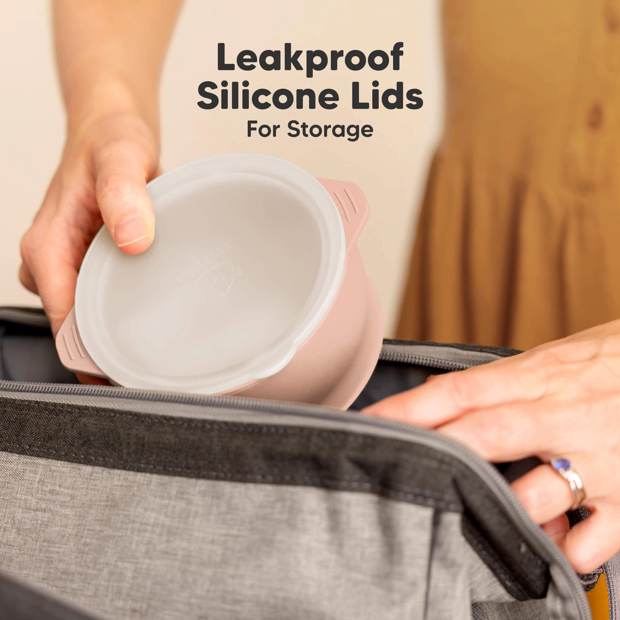 KeaBabies 2-Pack Prep Silicone Suction Bowls
